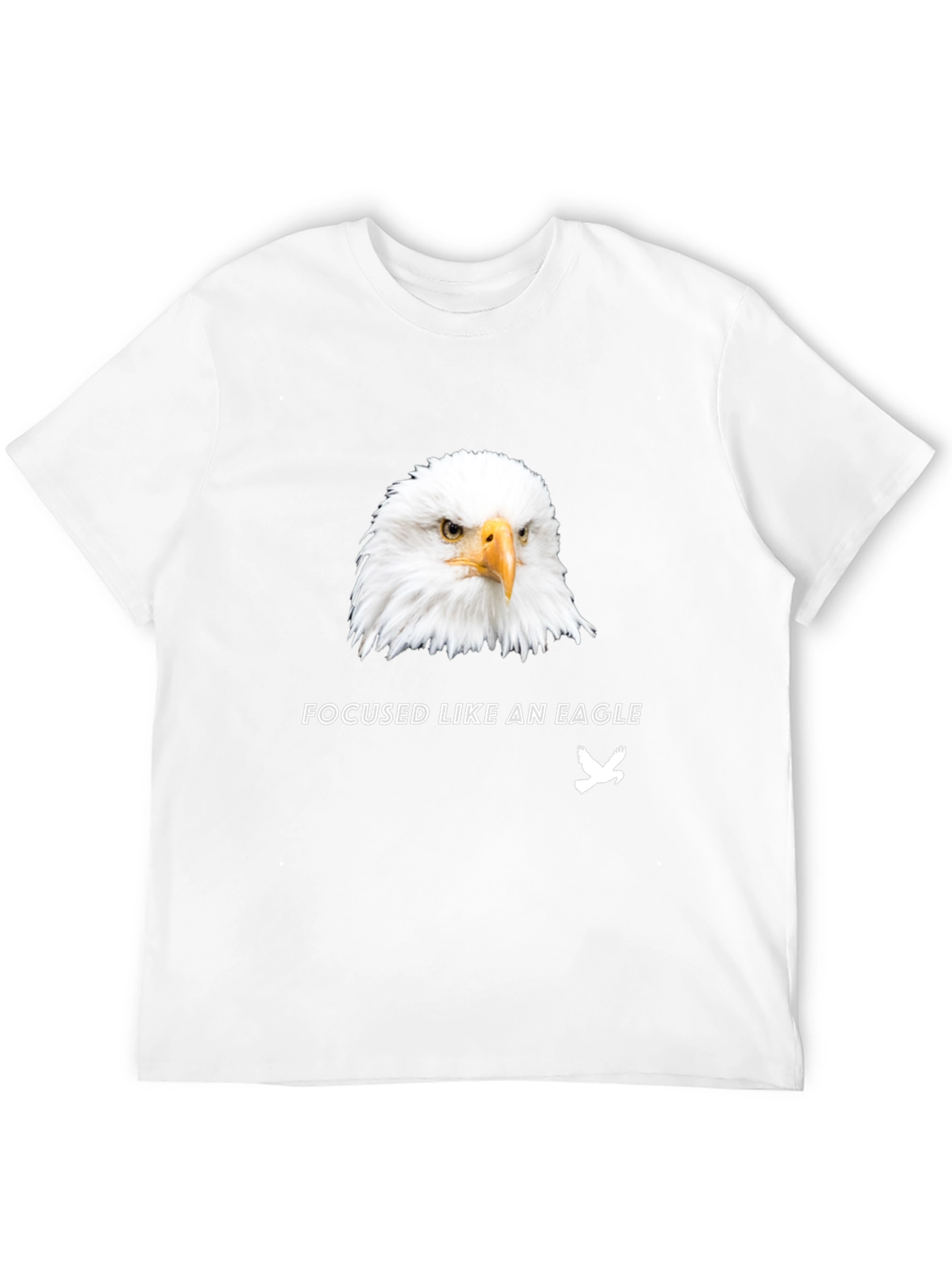 Focused Like an Eagle Black Graphic Tee