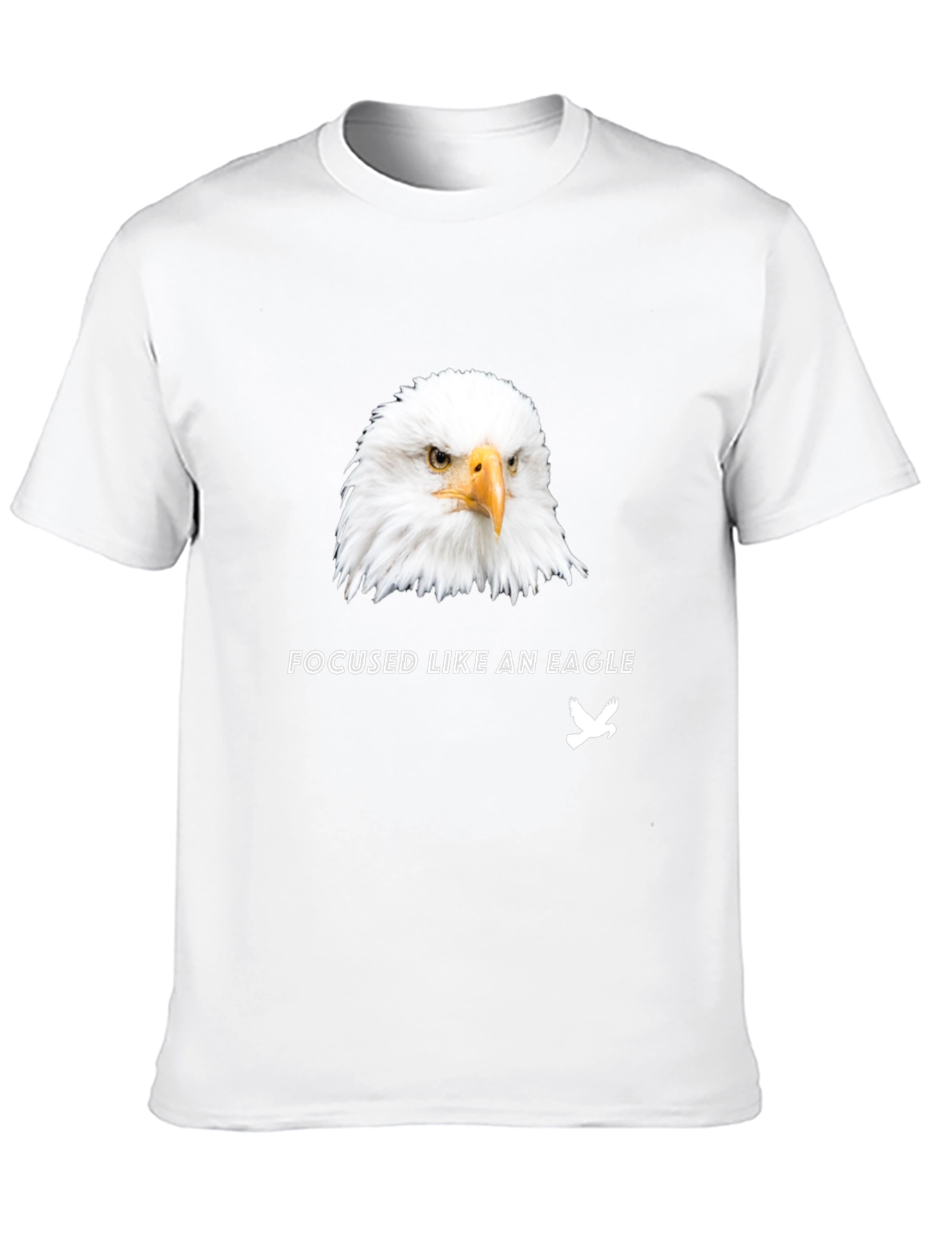 Focused Like an Eagle Black Graphic Tee