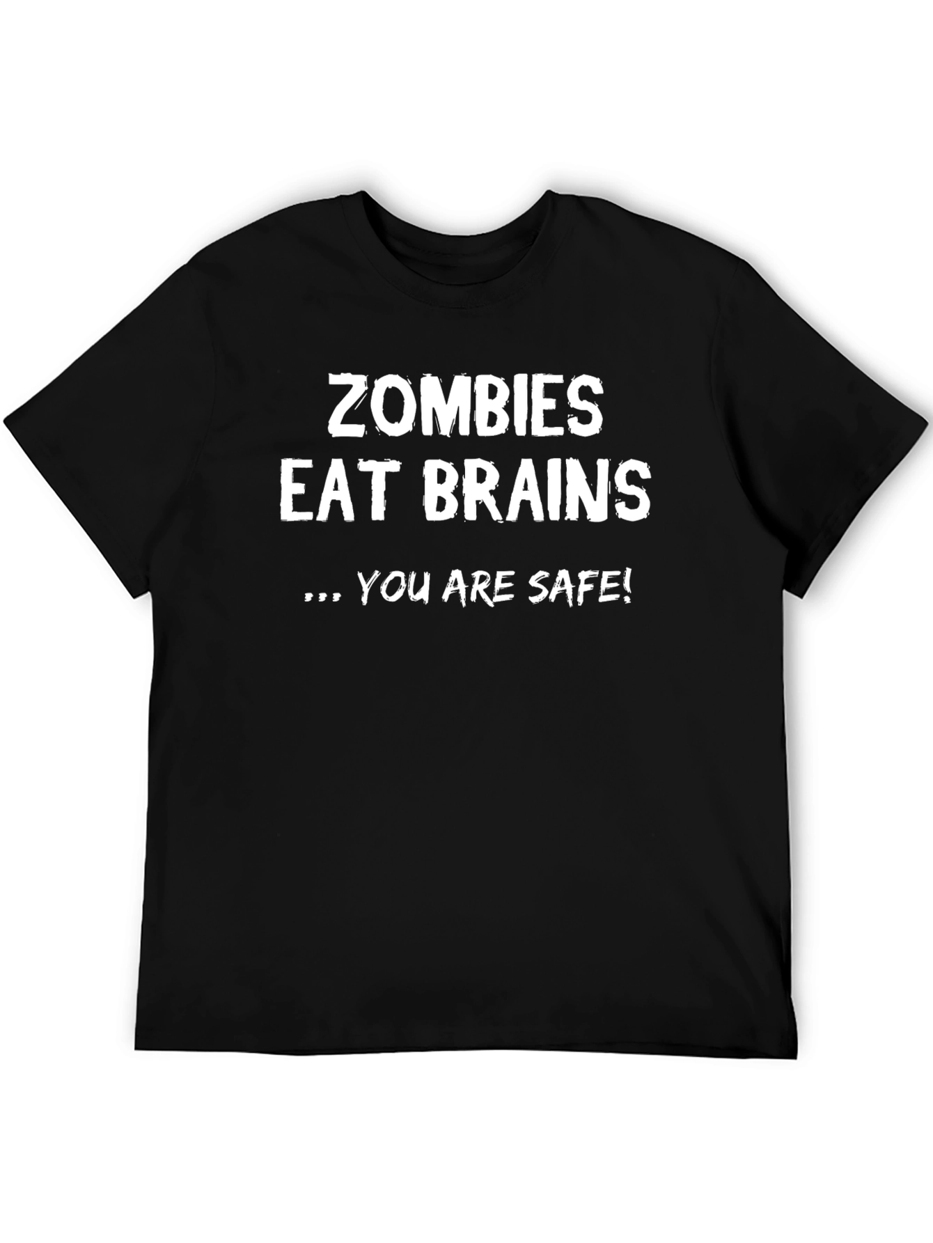 Zombies Eat Brains Funny Graphic T-Shirt