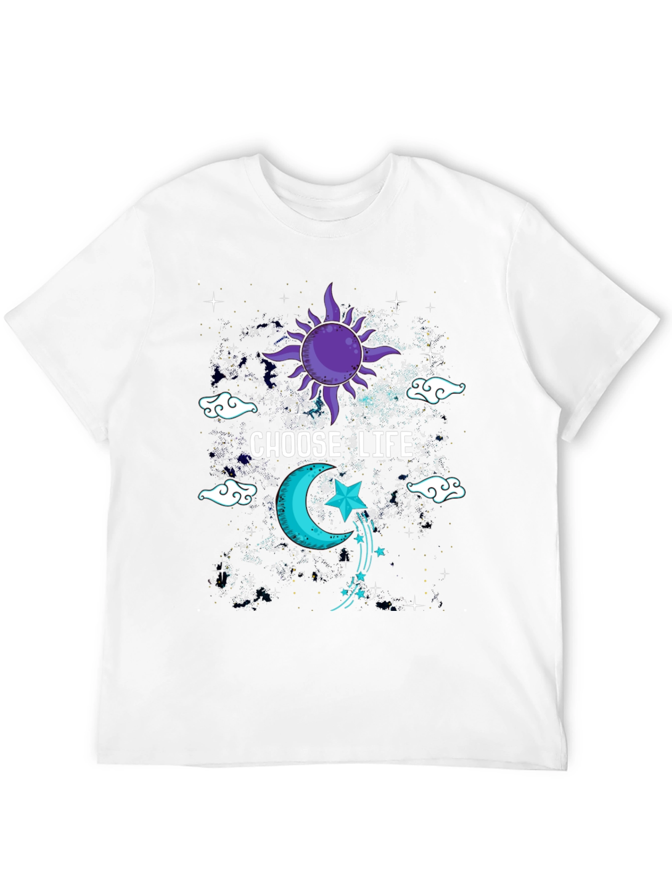 Choose Life Graphic T-Shirt - Celestial Design