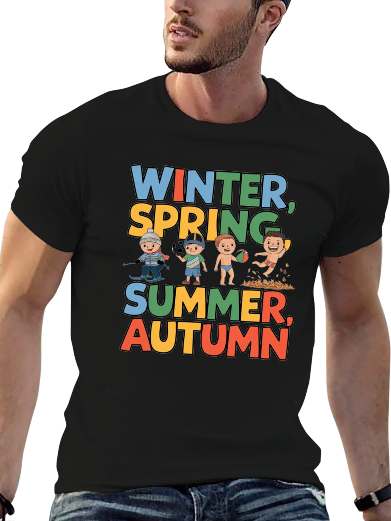 Seasons Graphic Tee - Winter Spring Summer Autumn