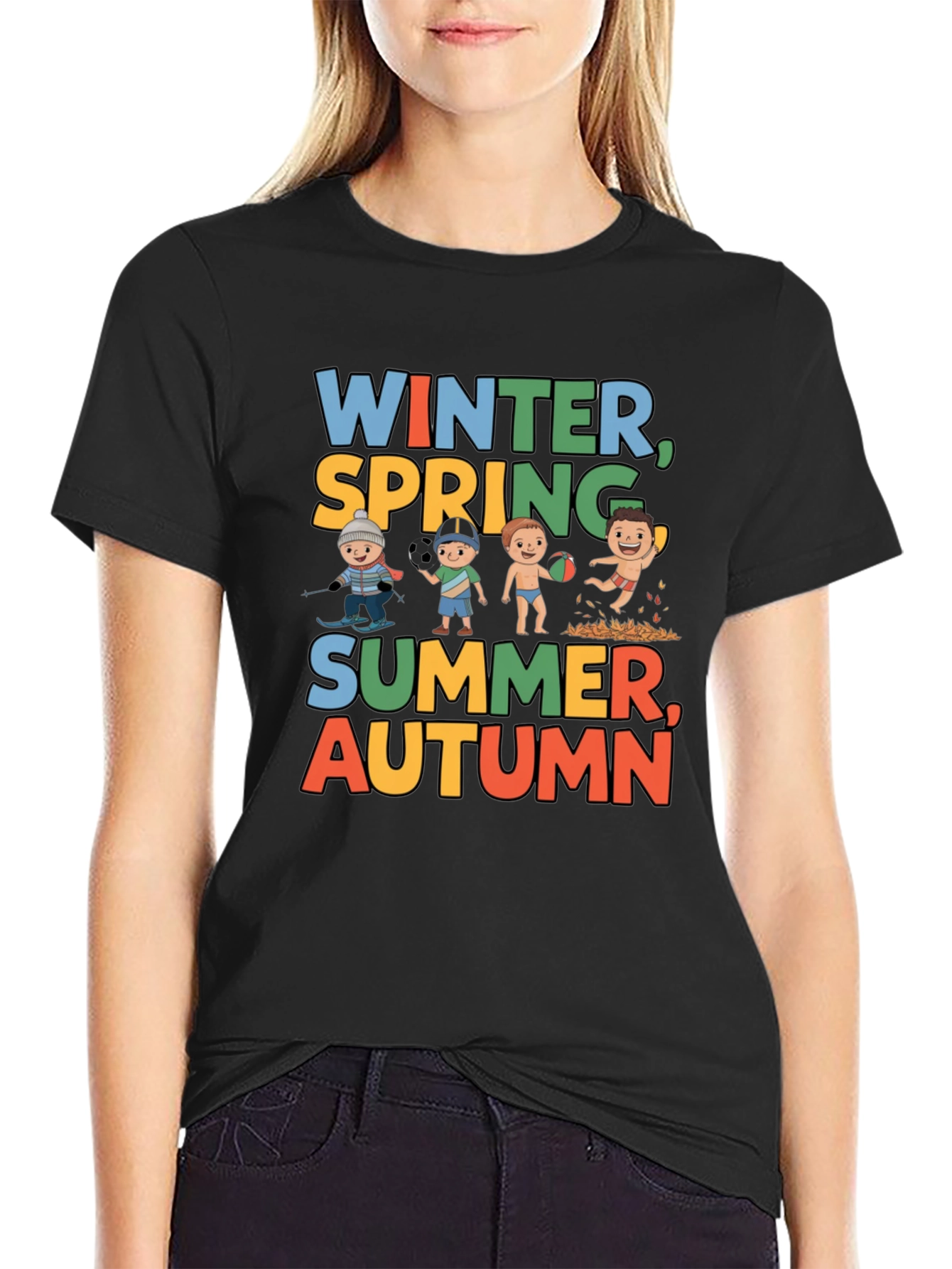 Seasons Graphic Tee - Winter Spring Summer Autumn