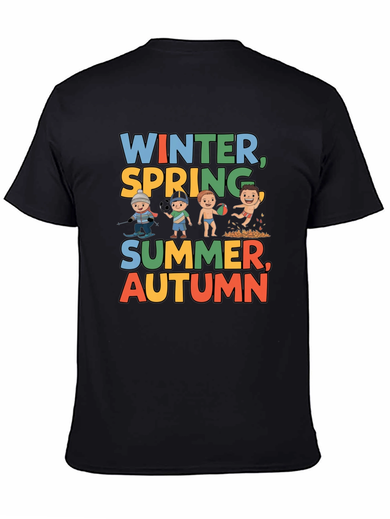 Seasons Graphic Tee - Winter Spring Summer Autumn