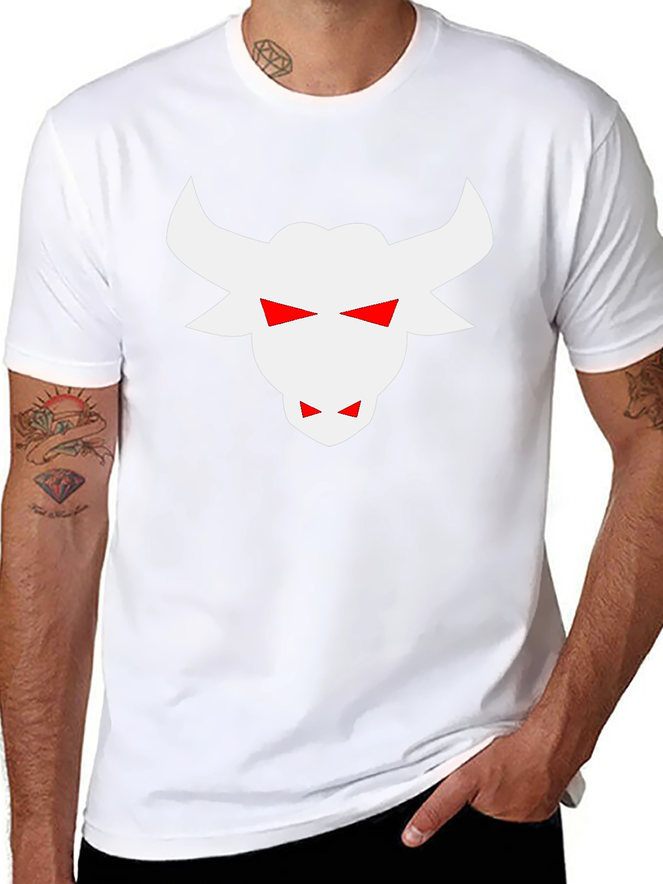 Black Bull Head Graphic Tee