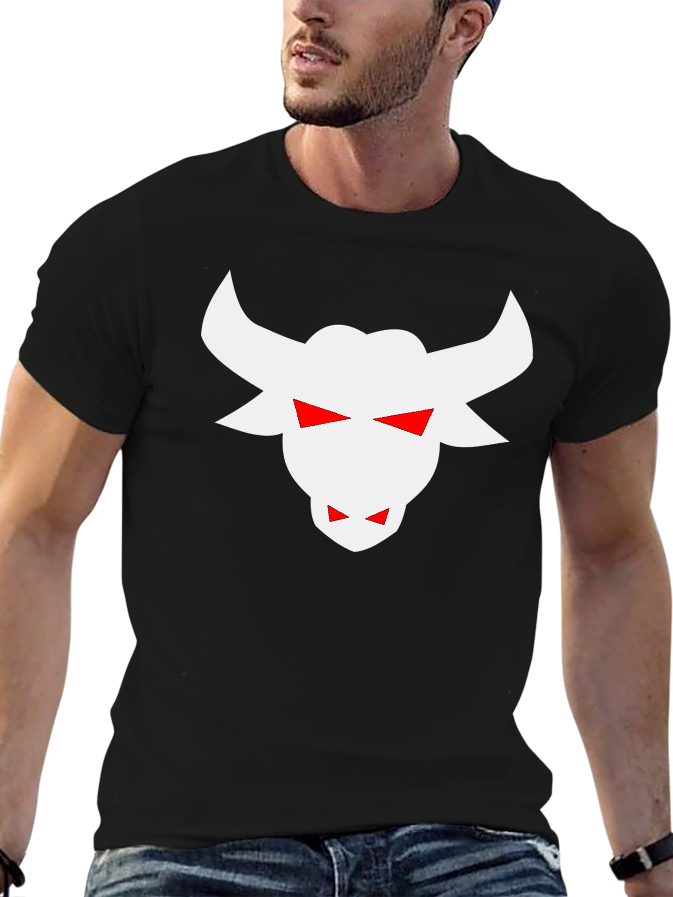 Black Bull Head Graphic Tee