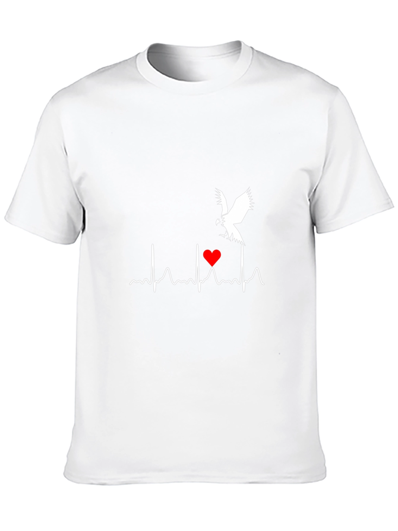 Heartbeat Bird Graphic Tee - Black
