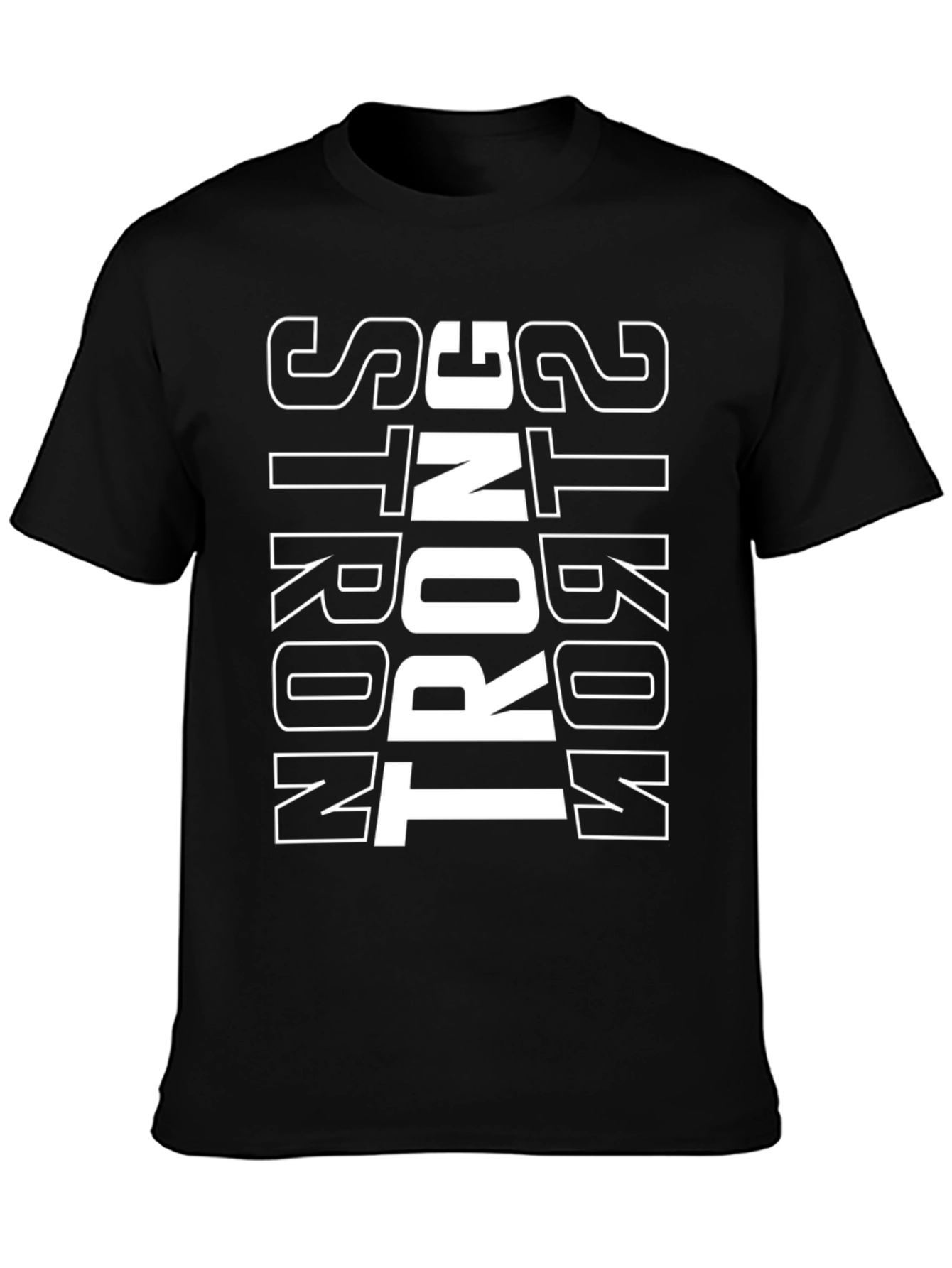 Strong T-Shirt - Black Cotton