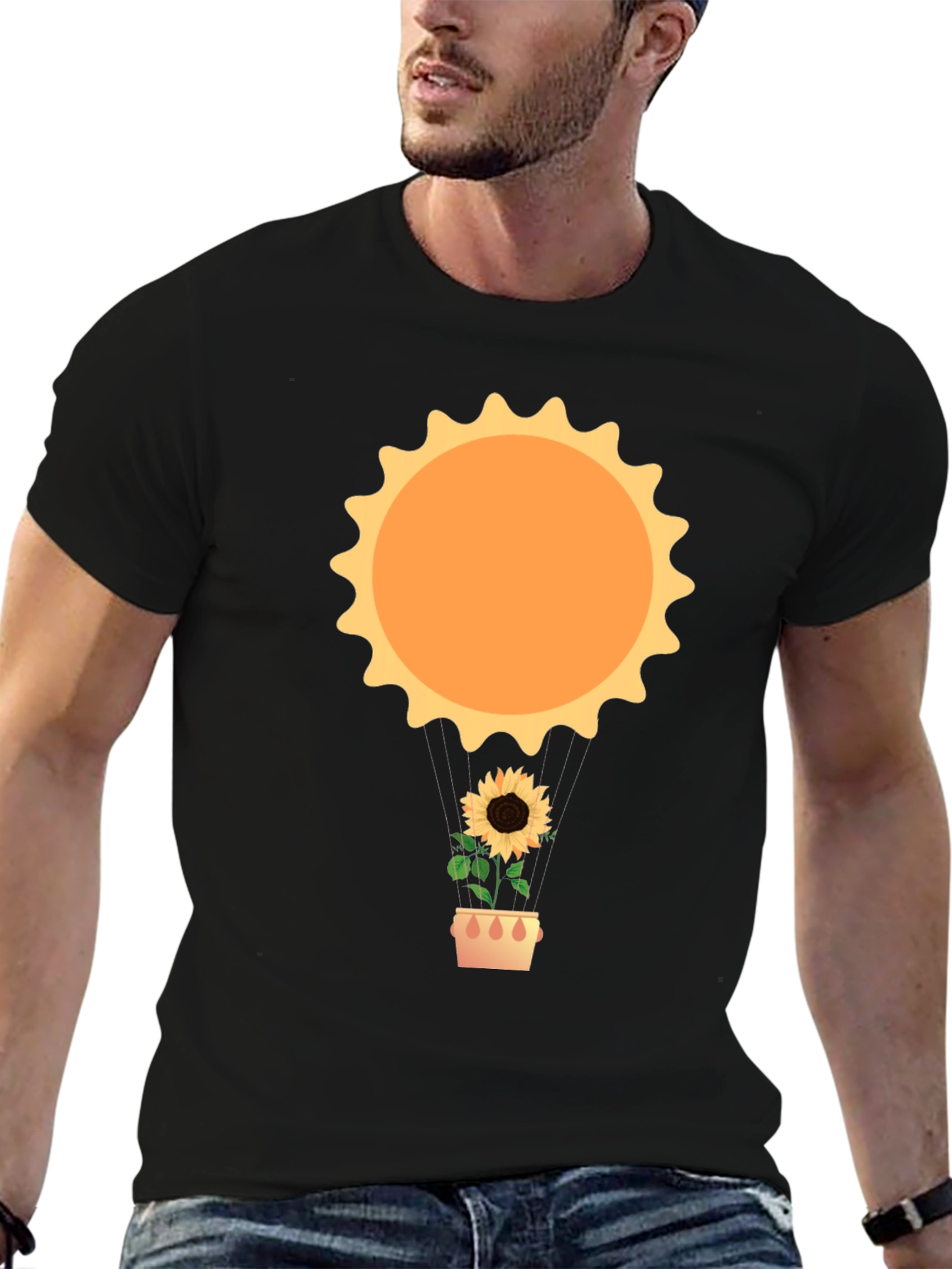 Sunflower Sun T-Shirt - Unique Graphic Tee