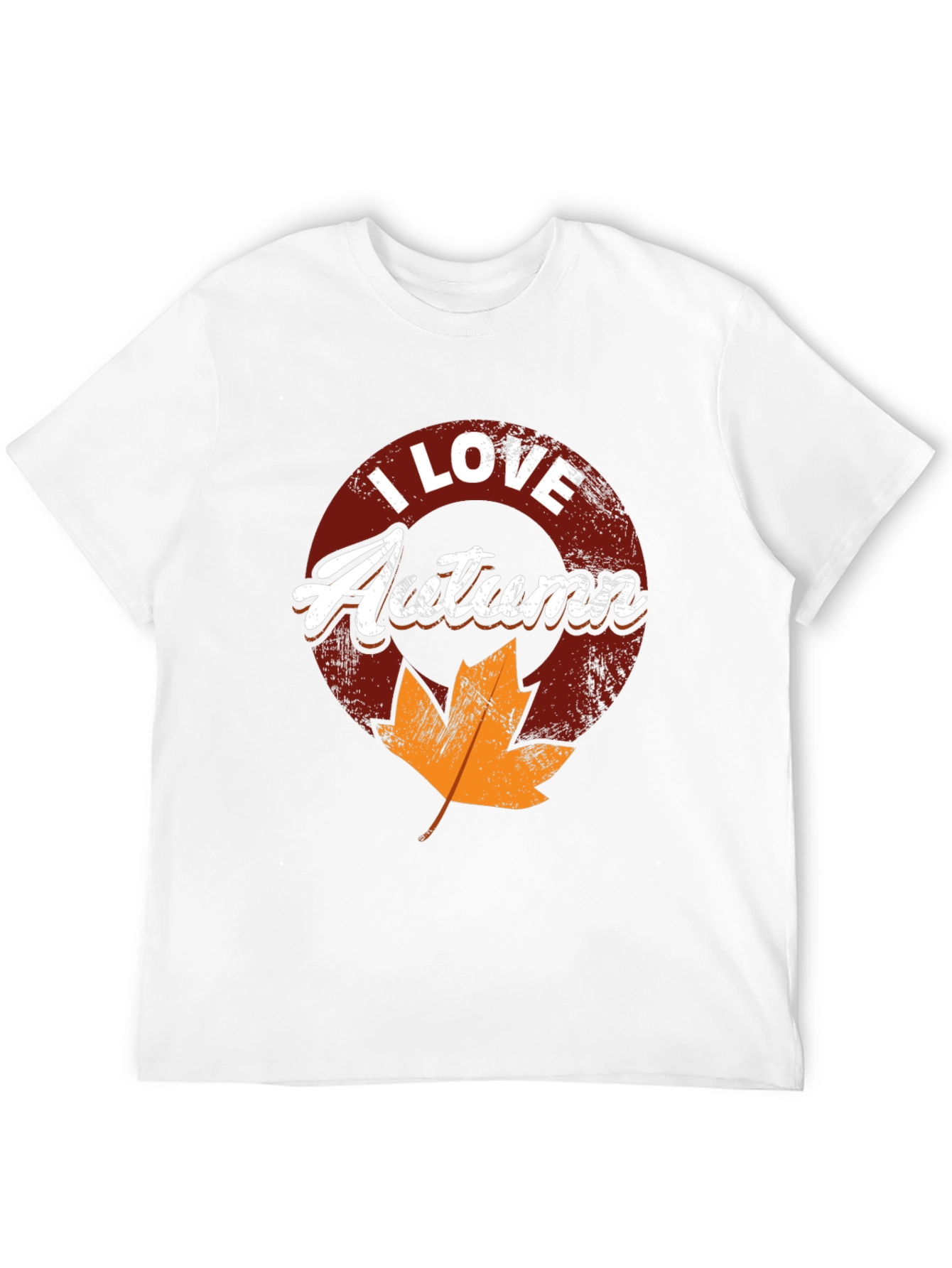 I Love Autumn Black T-Shirt