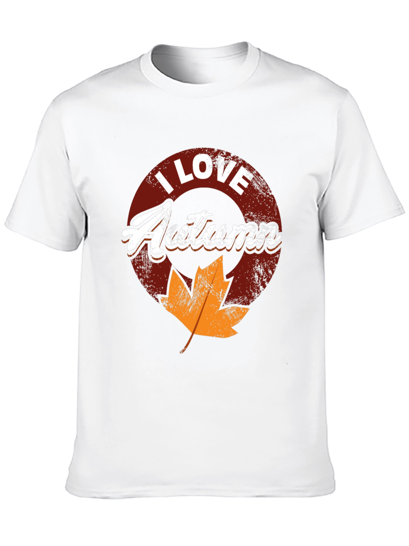 I Love Autumn Black T-Shirt