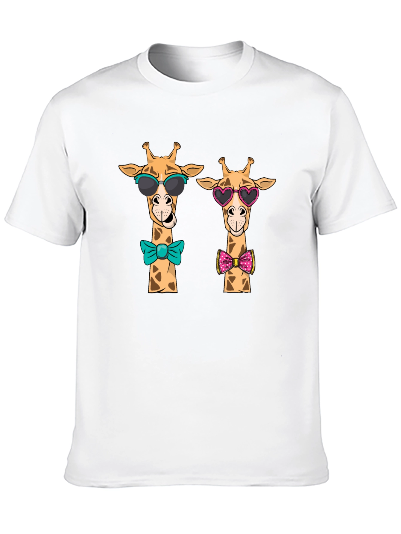 Giraffe Love Graphic Tee - Cute Cartoon Giraffe T-Shirt