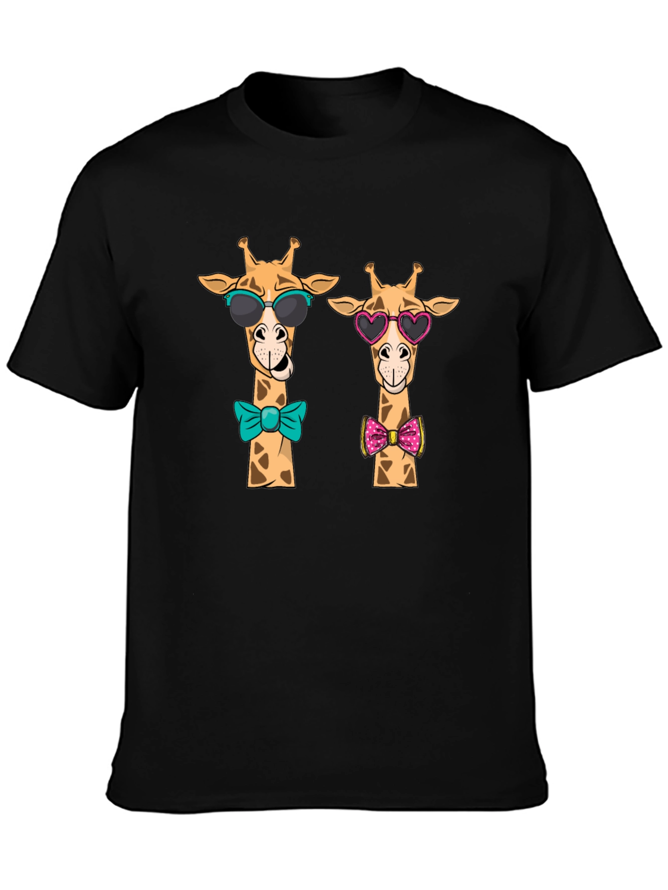Giraffe Love Graphic Tee - Cute Cartoon Giraffe T-Shirt