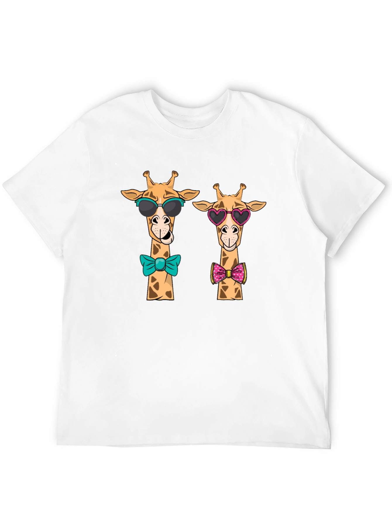 Giraffe Love Graphic Tee - Cute Cartoon Giraffe T-Shirt