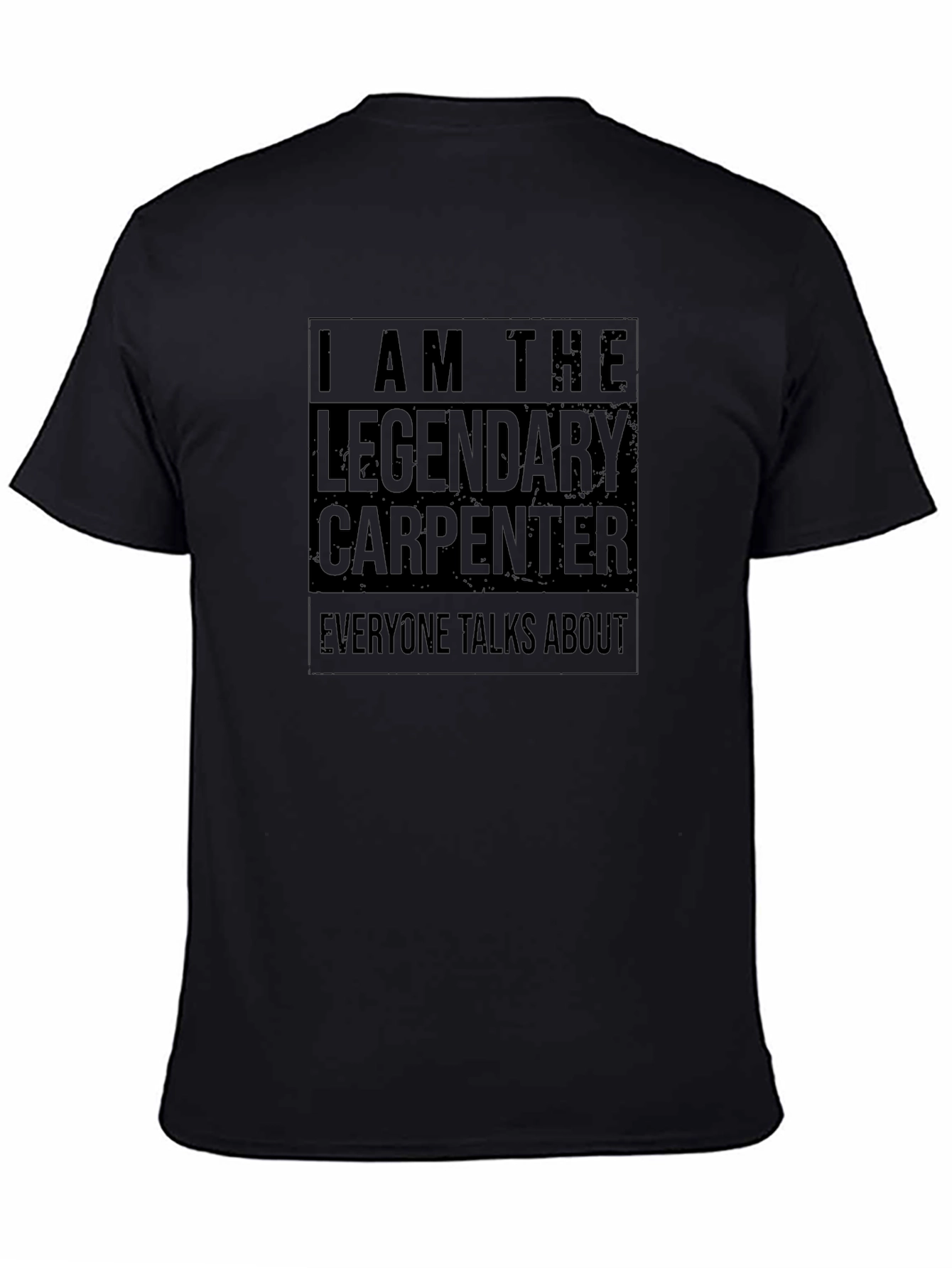 Legendary Carpenter Graphic Tee - Black Crew Neck