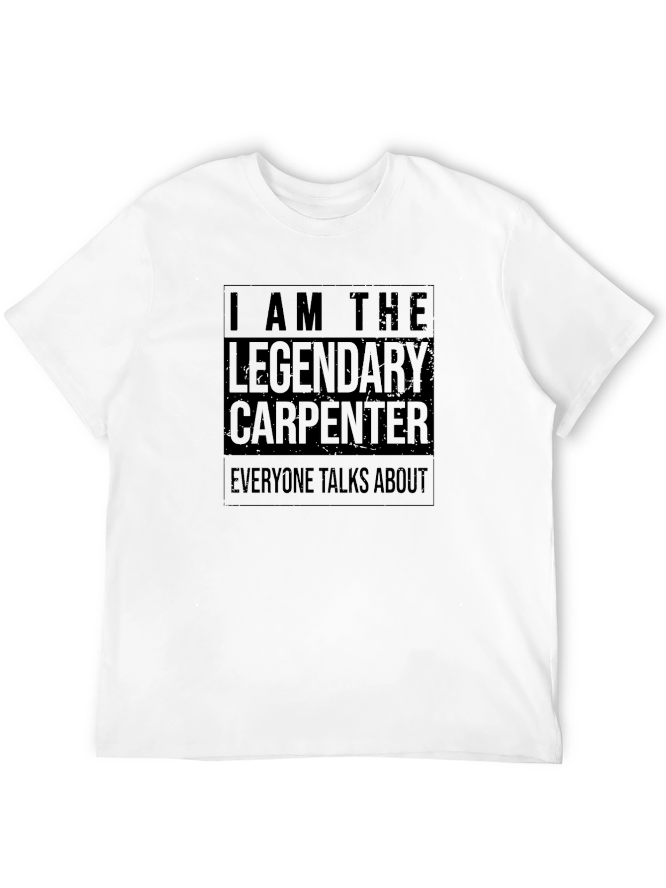 Legendary Carpenter Graphic Tee - Black Crew Neck