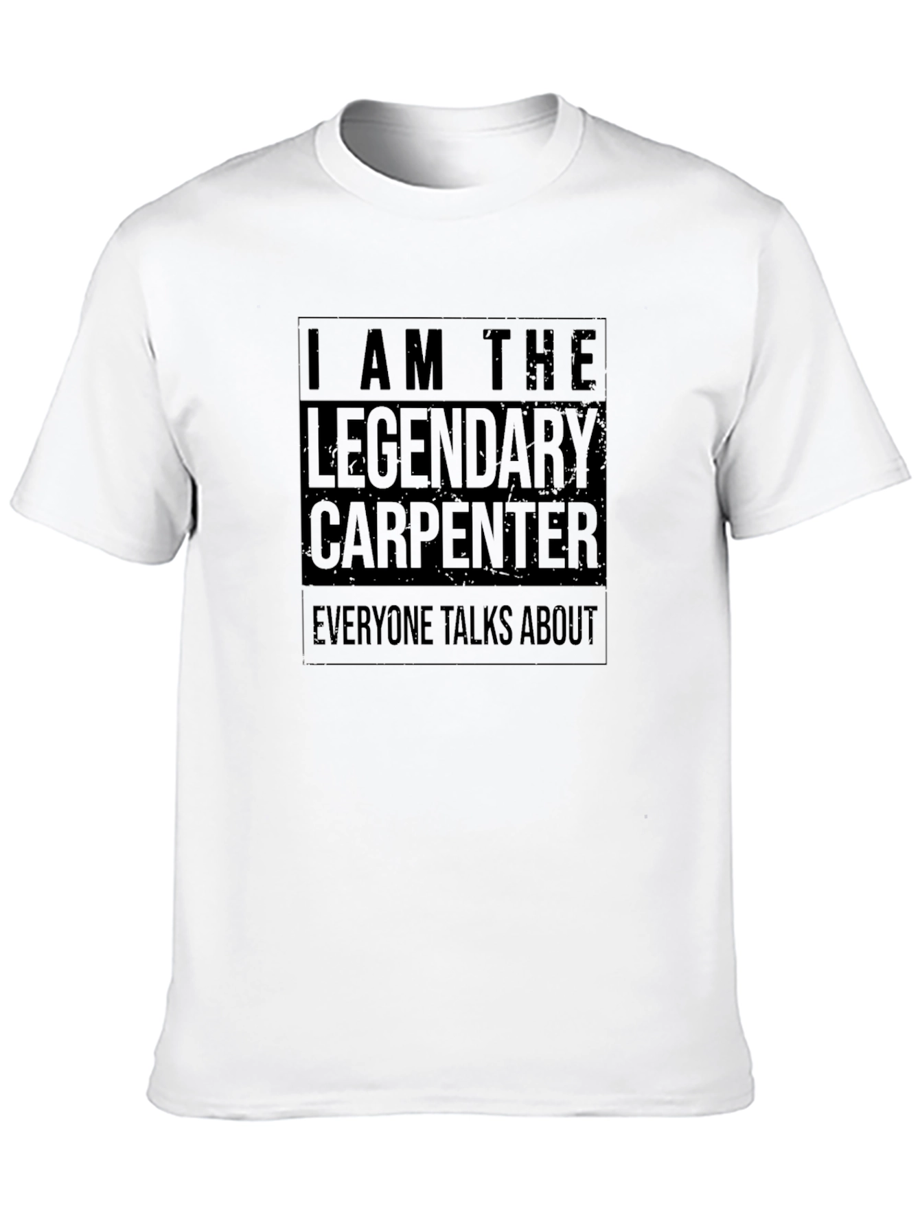 Legendary Carpenter Graphic Tee - Black Crew Neck