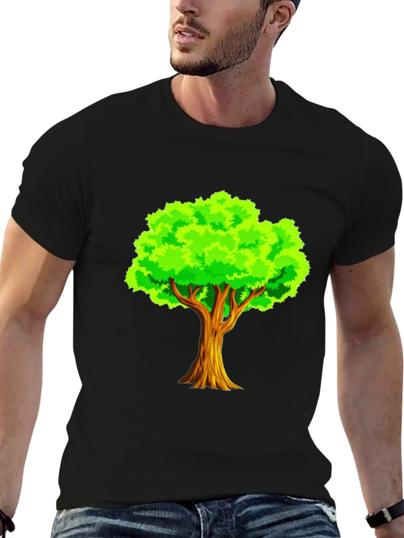 Tree Graphic Black T-Shirt