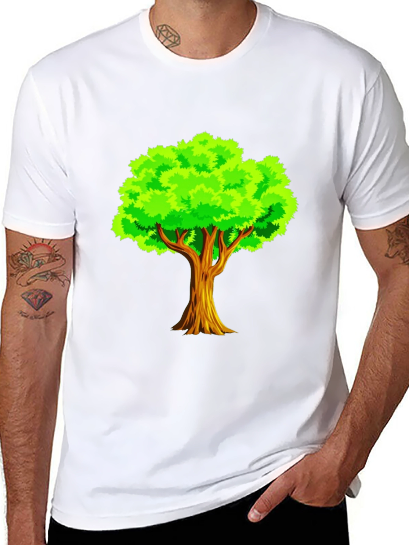 Tree Graphic Black T-Shirt