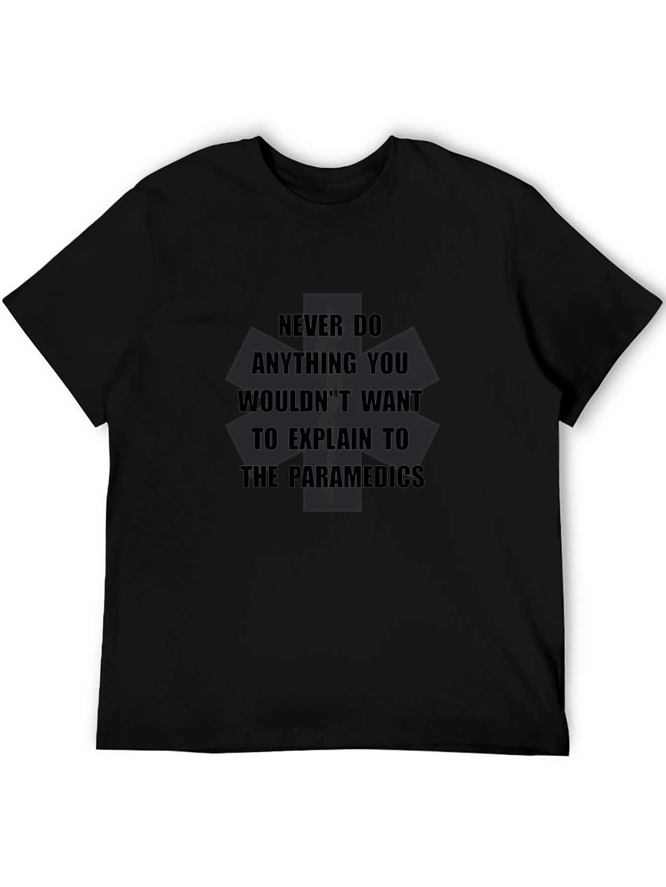 Paramedic Quote Black T-Shirt