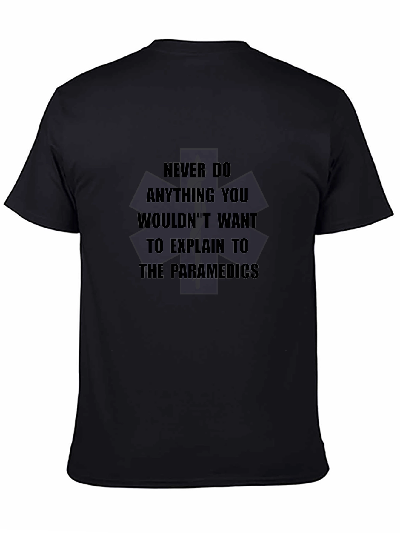 Paramedic Quote Black T-Shirt
