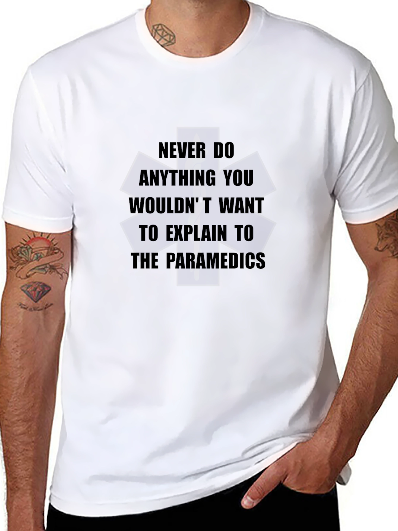 Paramedic Quote Black T-Shirt
