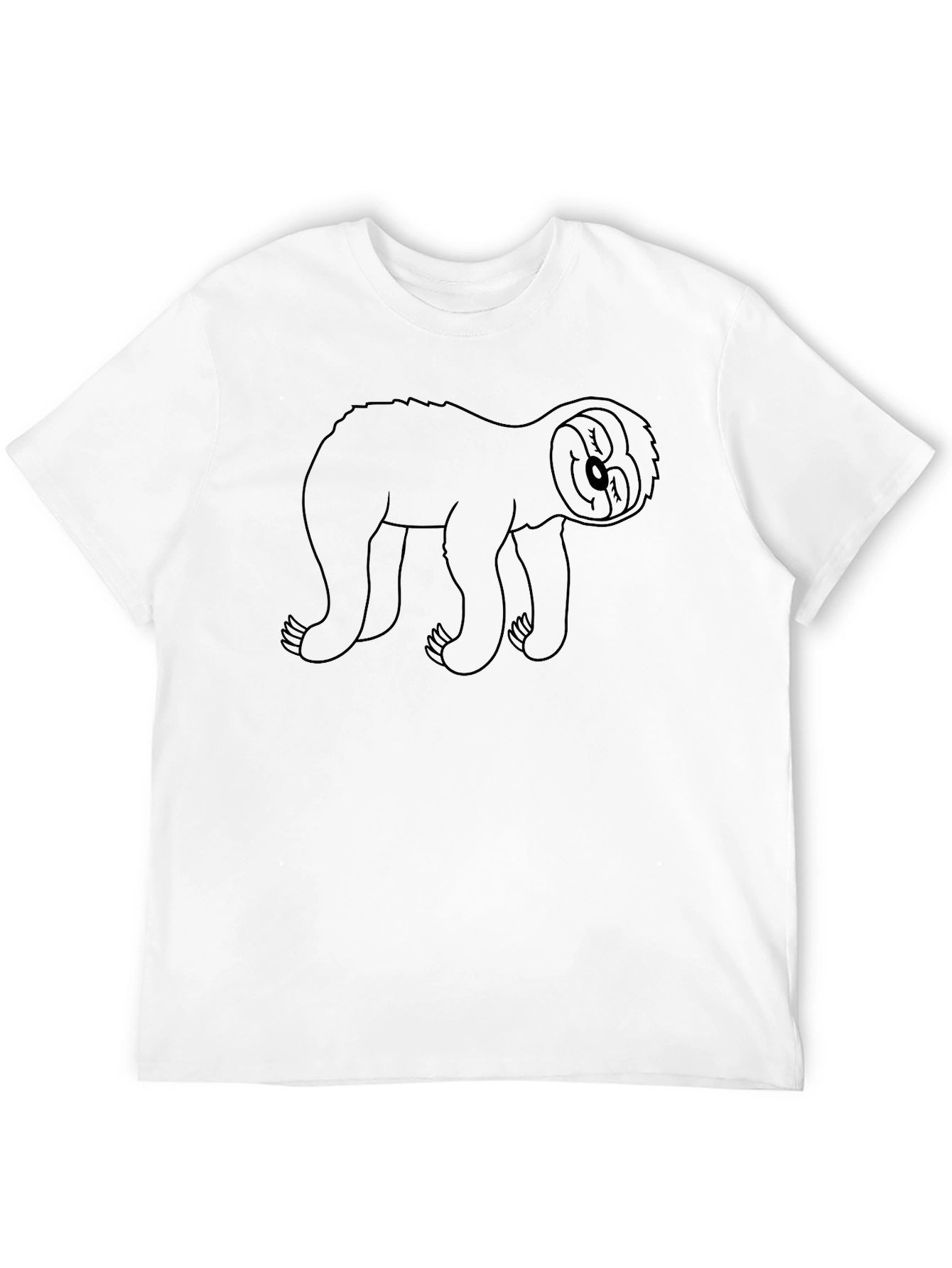 Sloth Graphic Tee - Comfy Black T-Shirt