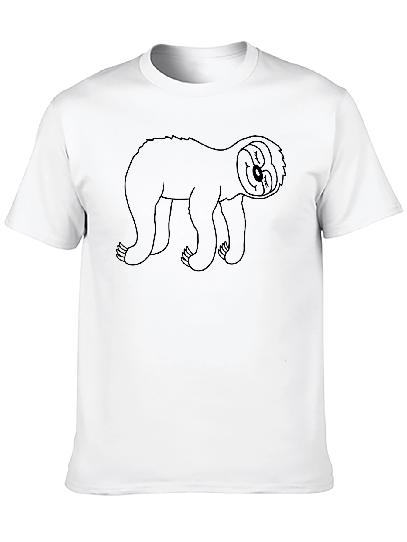 Sloth Graphic Tee - Comfy Black T-Shirt
