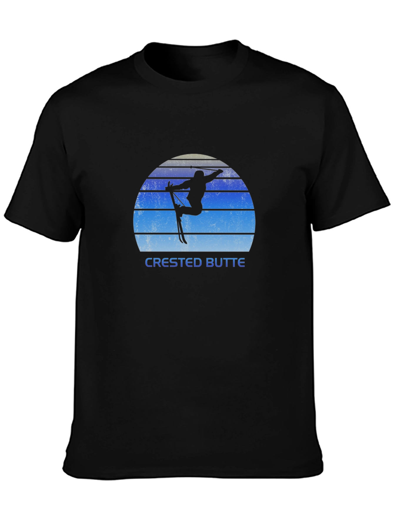 Crested Butte Skiing Silhouette T-Shirt