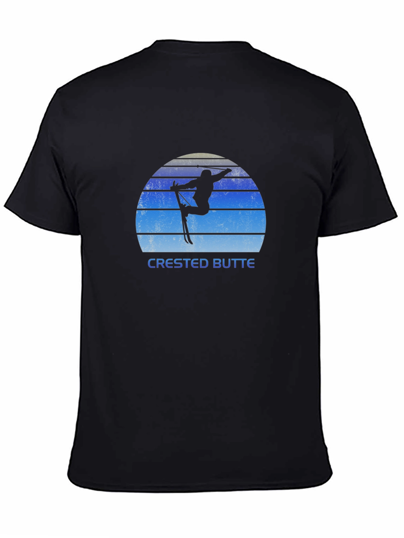 Crested Butte Skiing Silhouette T-Shirt