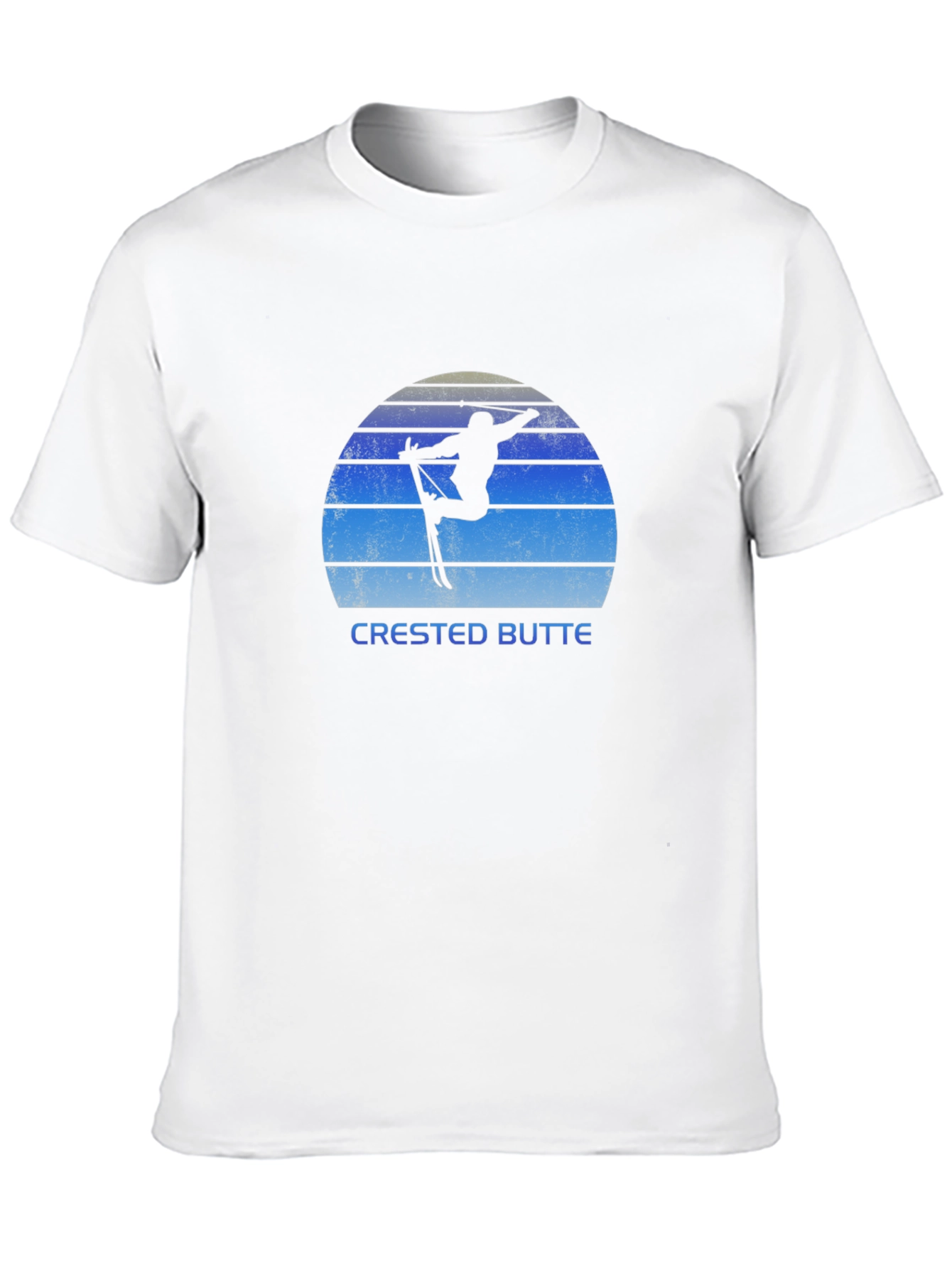 Crested Butte Skiing Silhouette T-Shirt