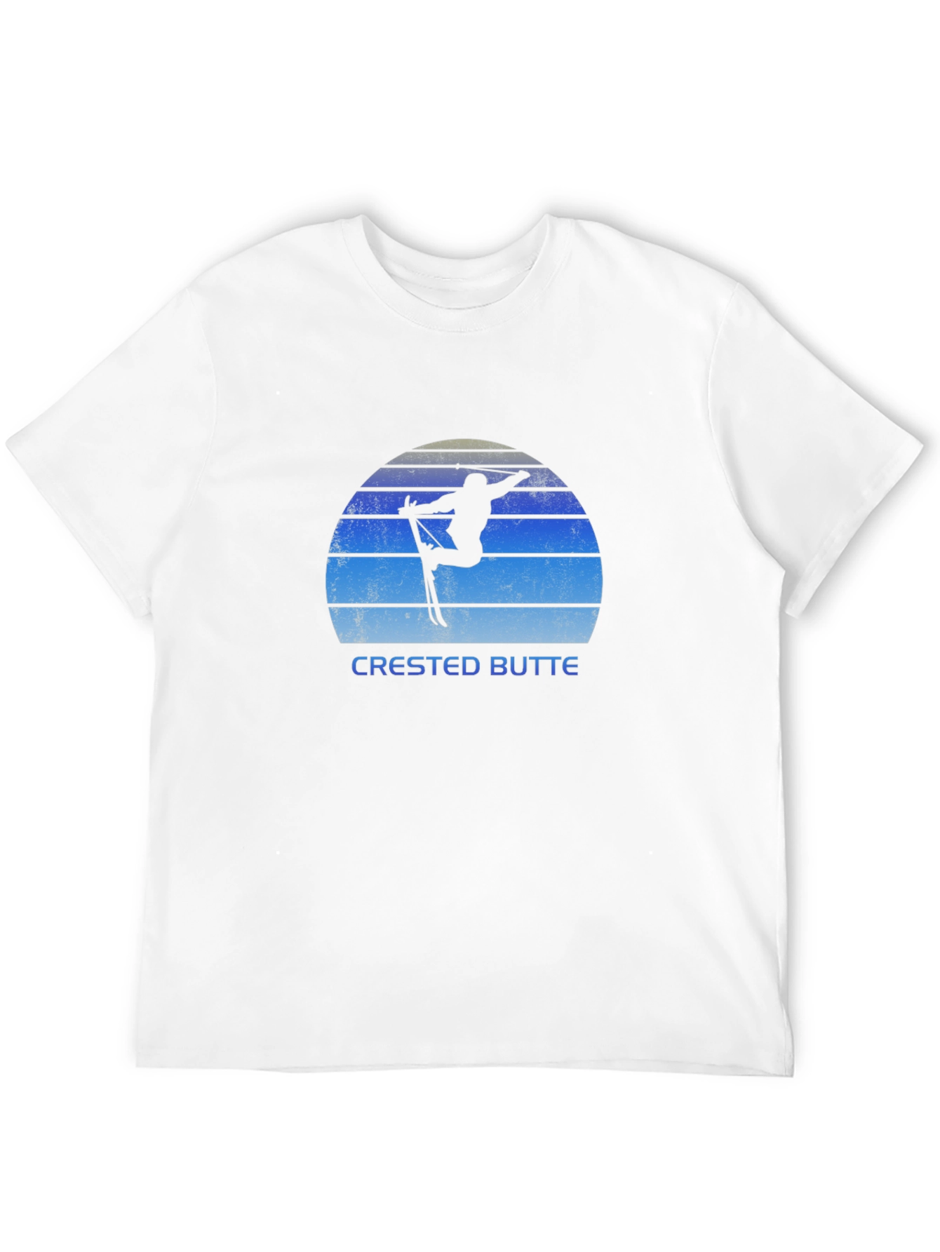 Crested Butte Skiing Silhouette T-Shirt