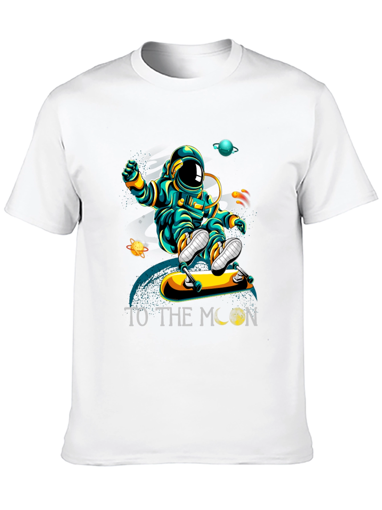 Astronaut Skateboard T-Shirt - To The Moon!