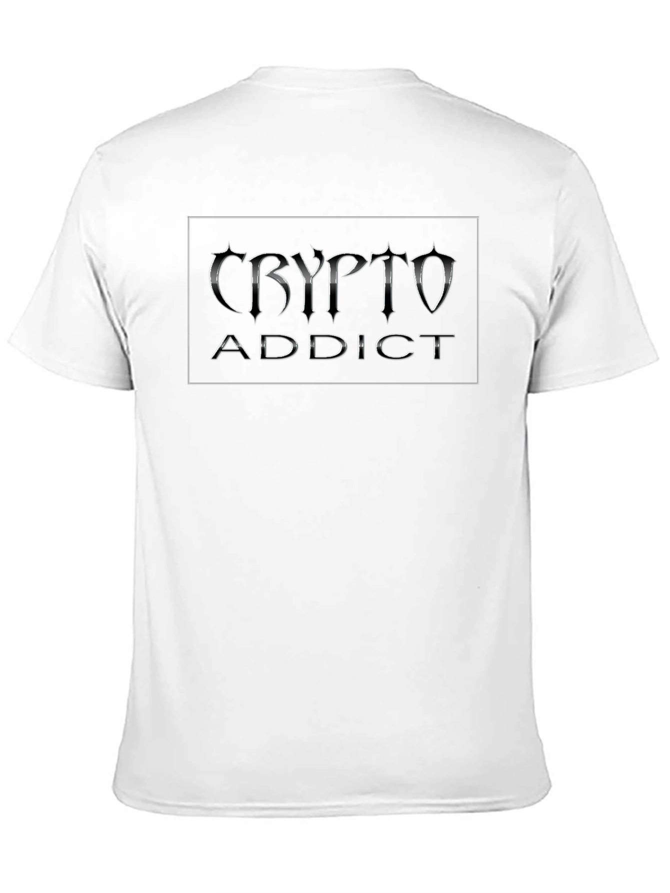 Crypto Addict Black T-Shirt - Bitcoin Fan Apparel