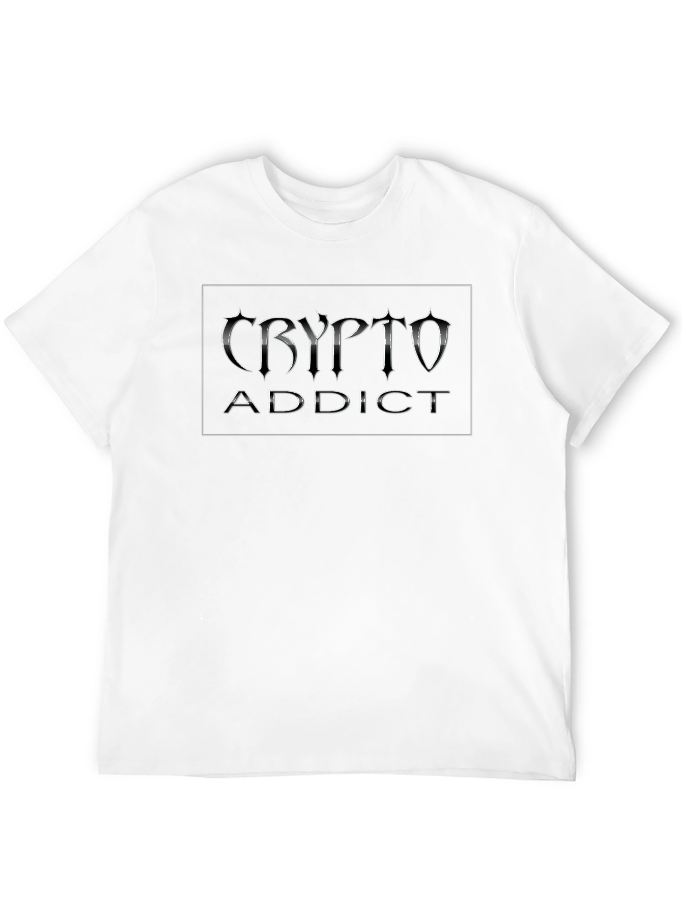 Crypto Addict Black T-Shirt - Bitcoin Fan Apparel