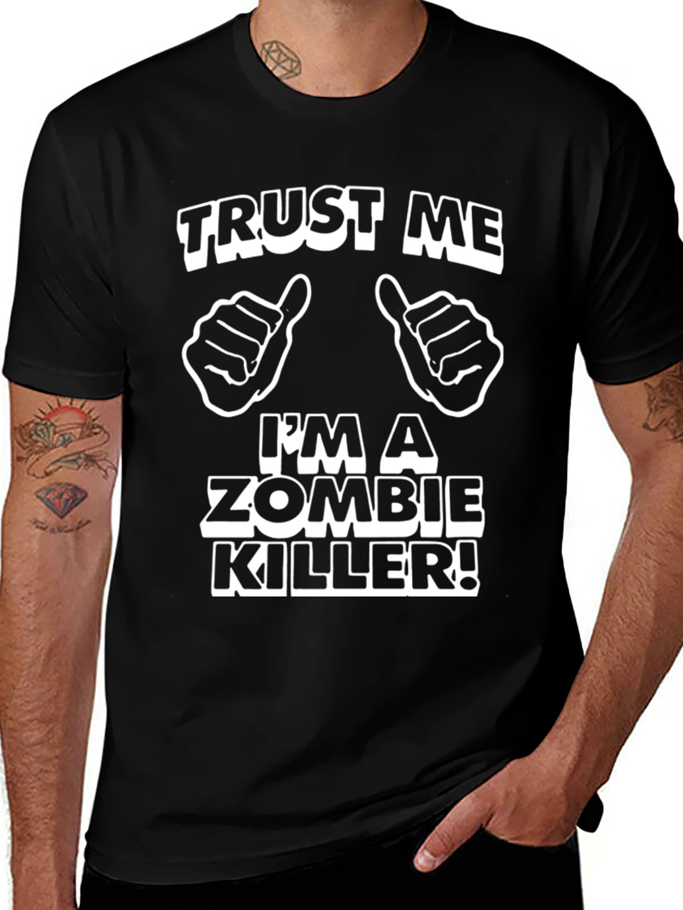 Trust Me Zombie Killer T-Shirt Funny Novelty Tee