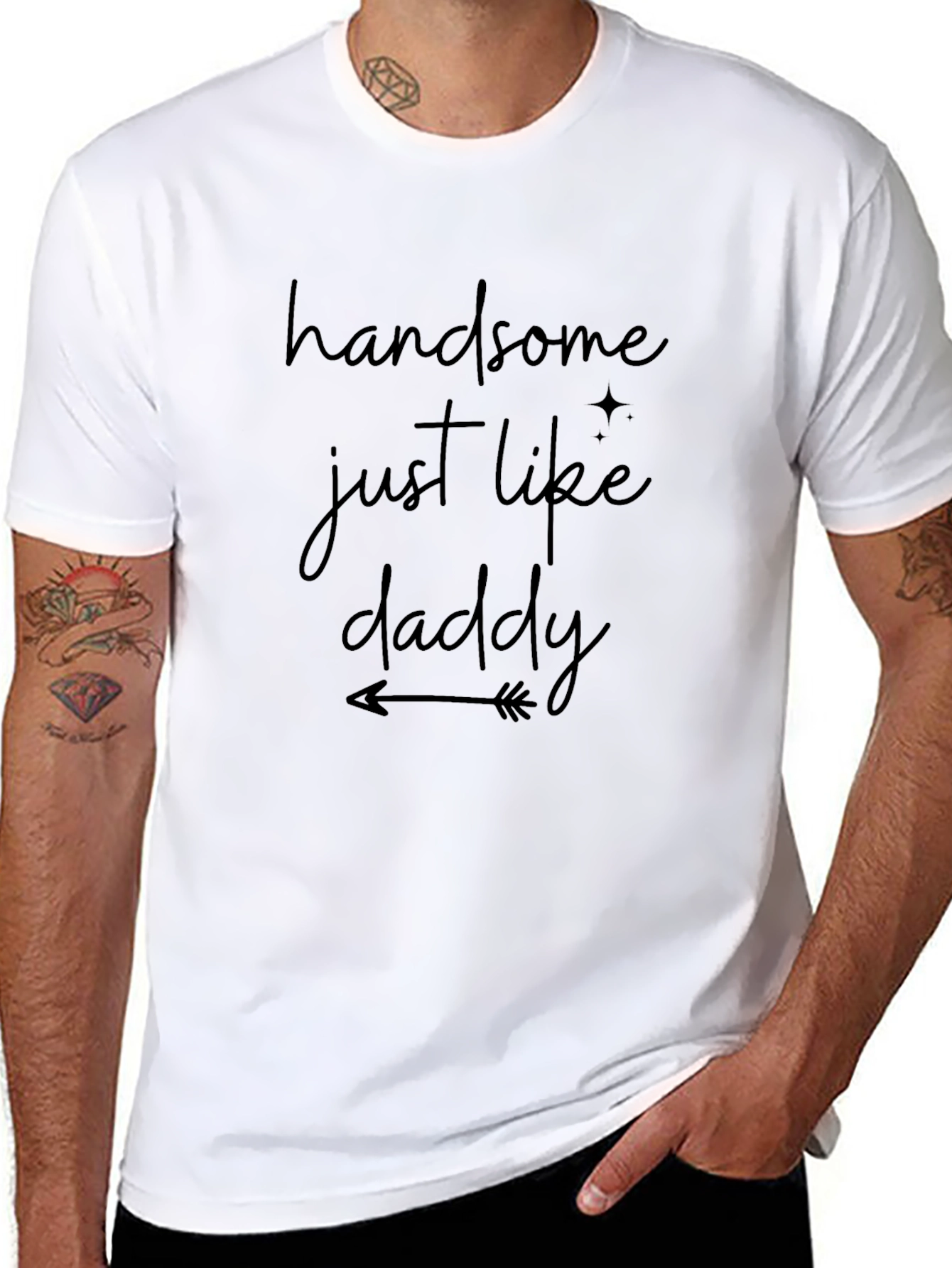Handsome Just Like Daddy Black T-Shirt