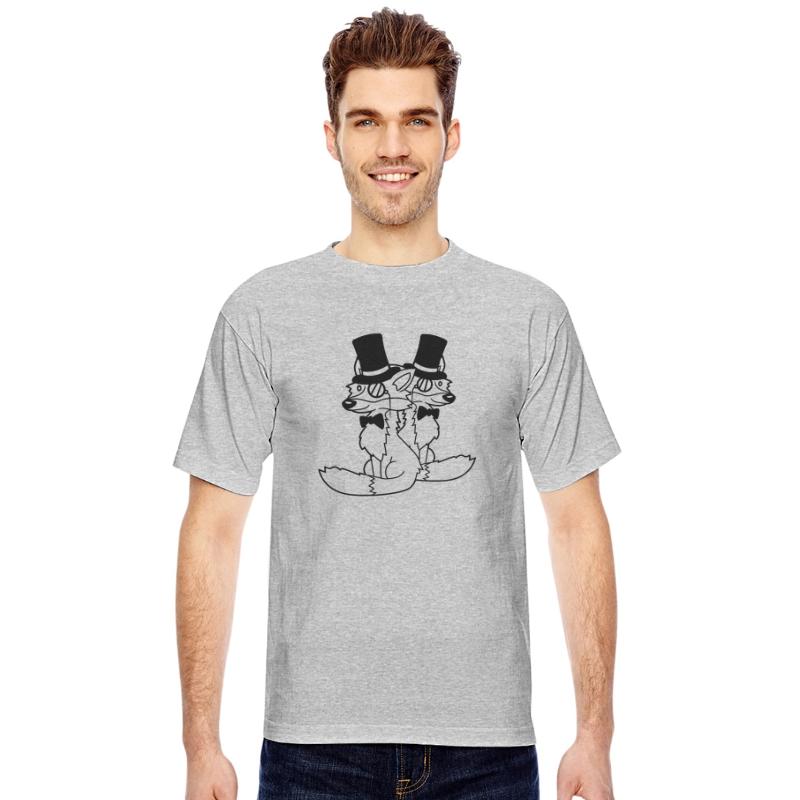 2 Foxes Friends Top Hat Rich Men Monocle Glasses