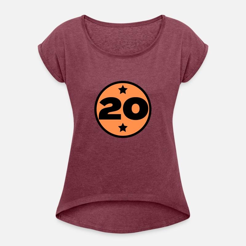 20 Circle Orange Black Birthday Age