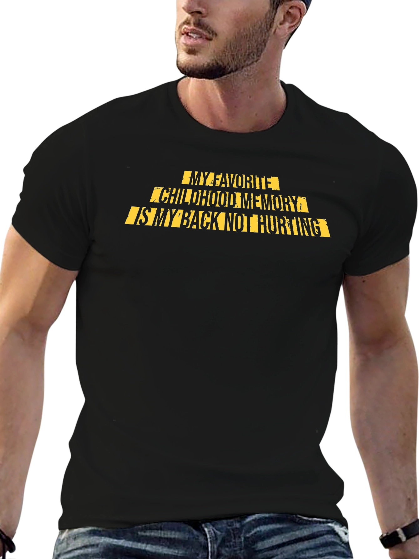 Funny Back Pain Relief T-Shirt for Adults