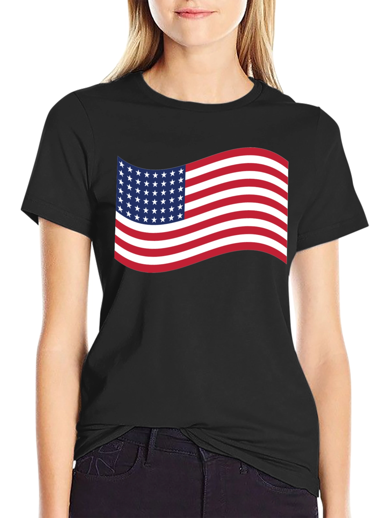 American Flag Graphic T-Shirt