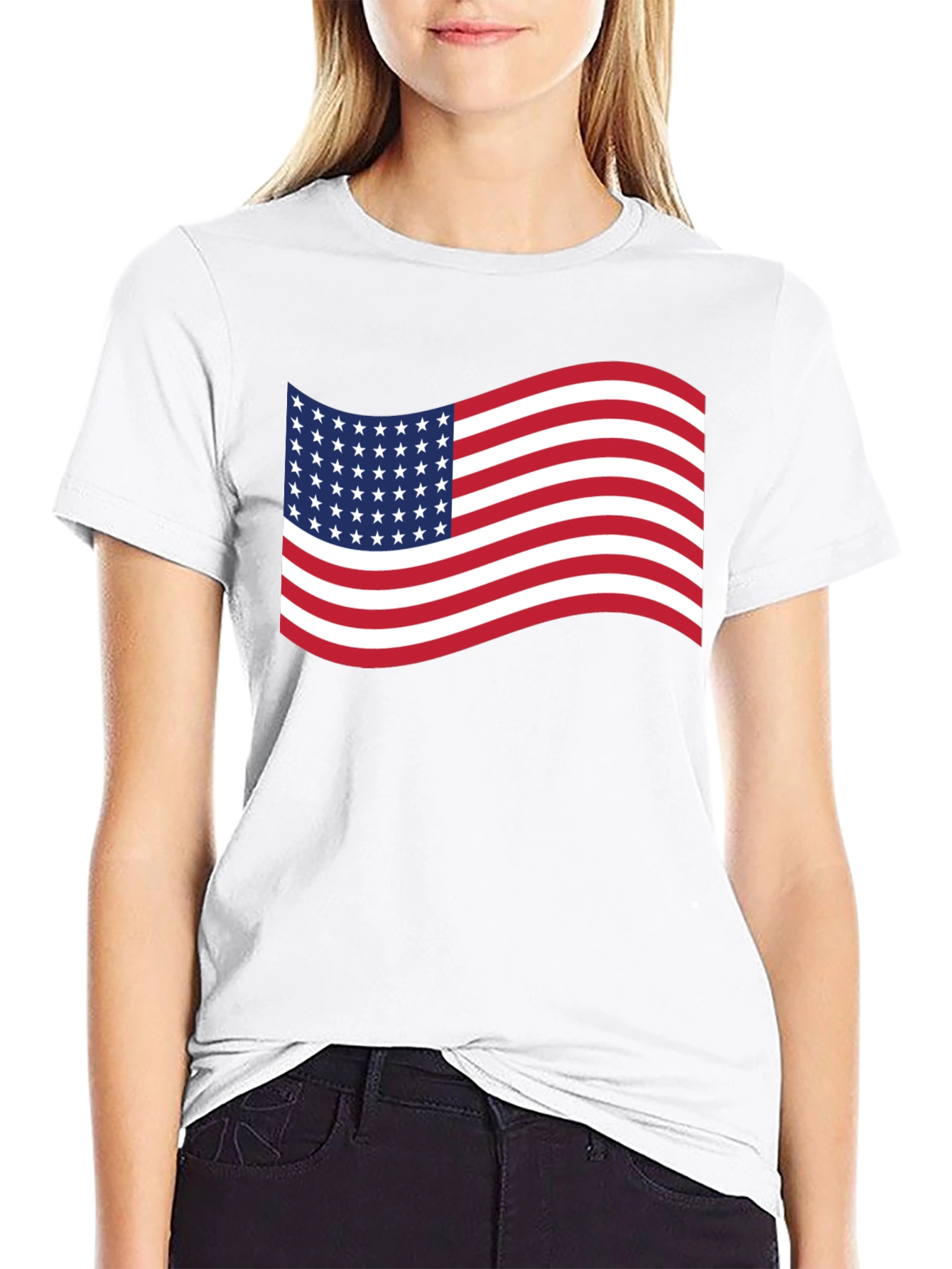 American Flag Graphic T-Shirt