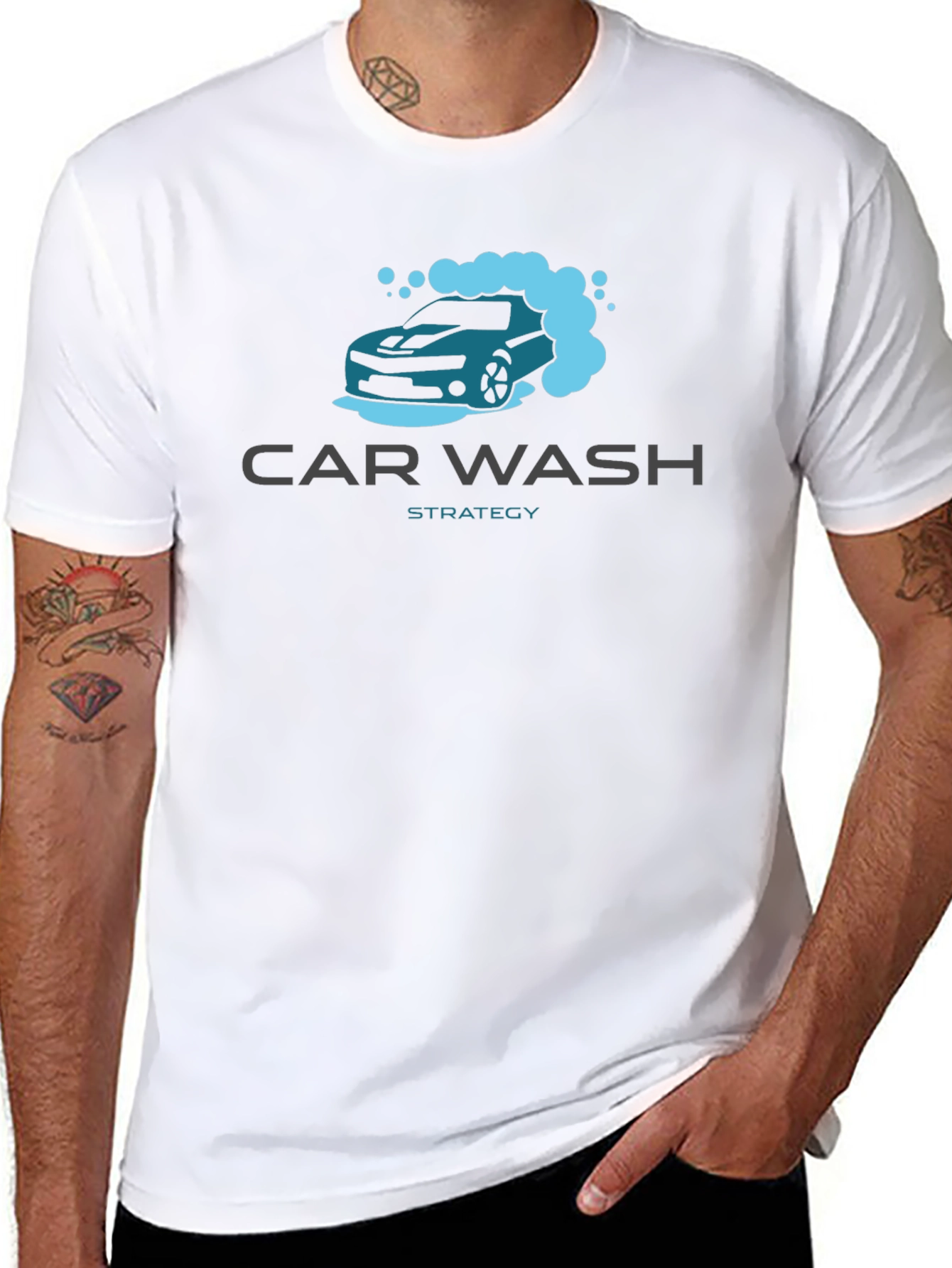 Car Wash Strategy Black T-Shirt - Automotive Enthusiast Apparel