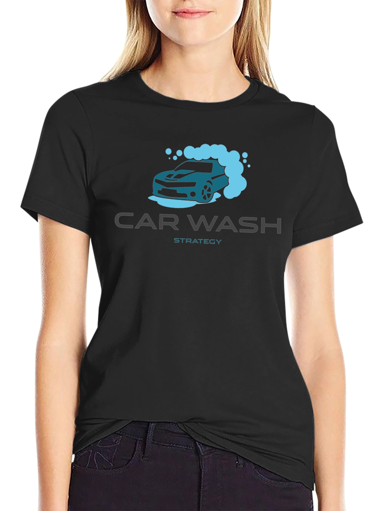 Car Wash Strategy Black T-Shirt - Automotive Enthusiast Apparel