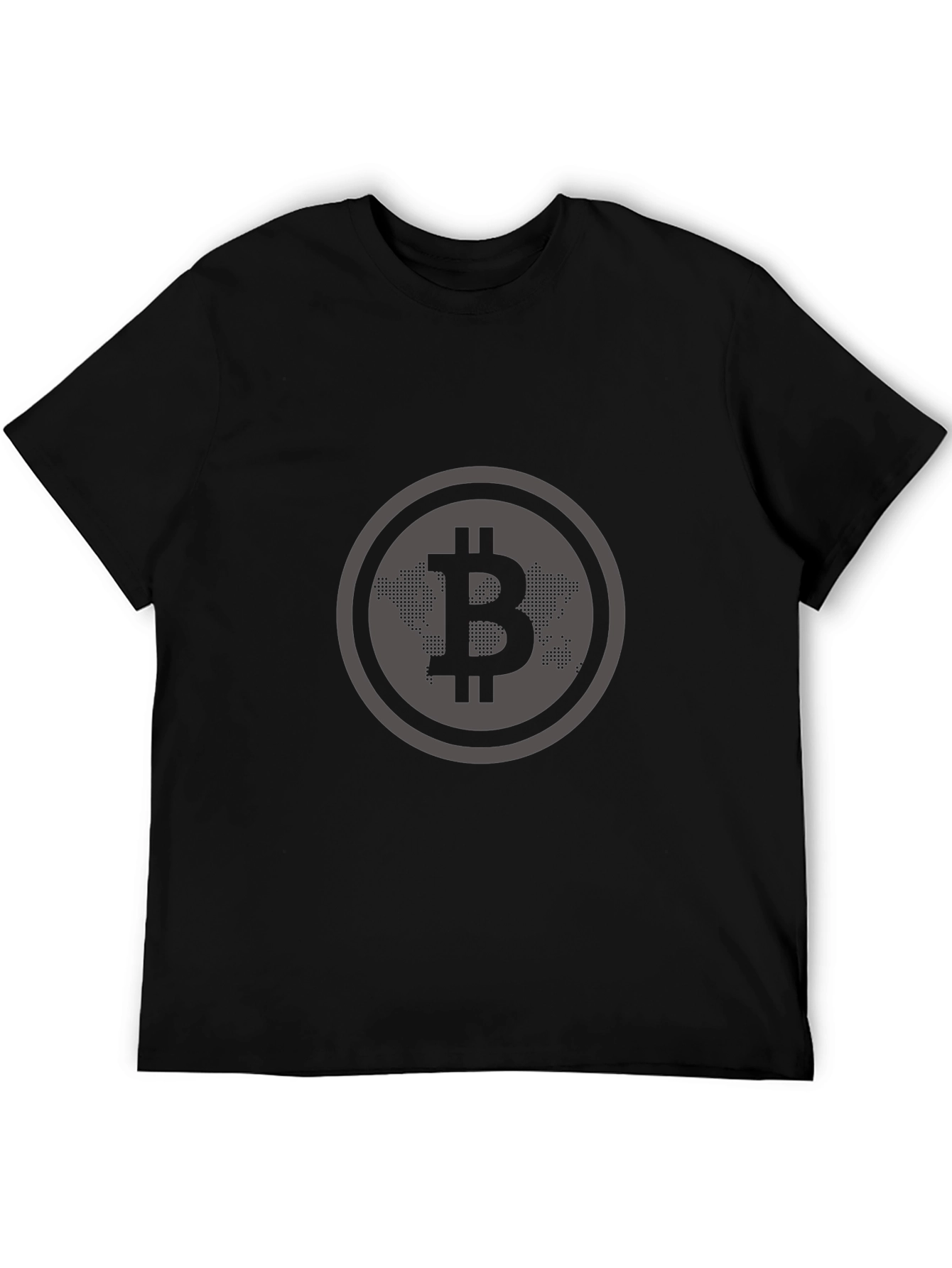 Bitcoin World Map Graphic T-Shirt