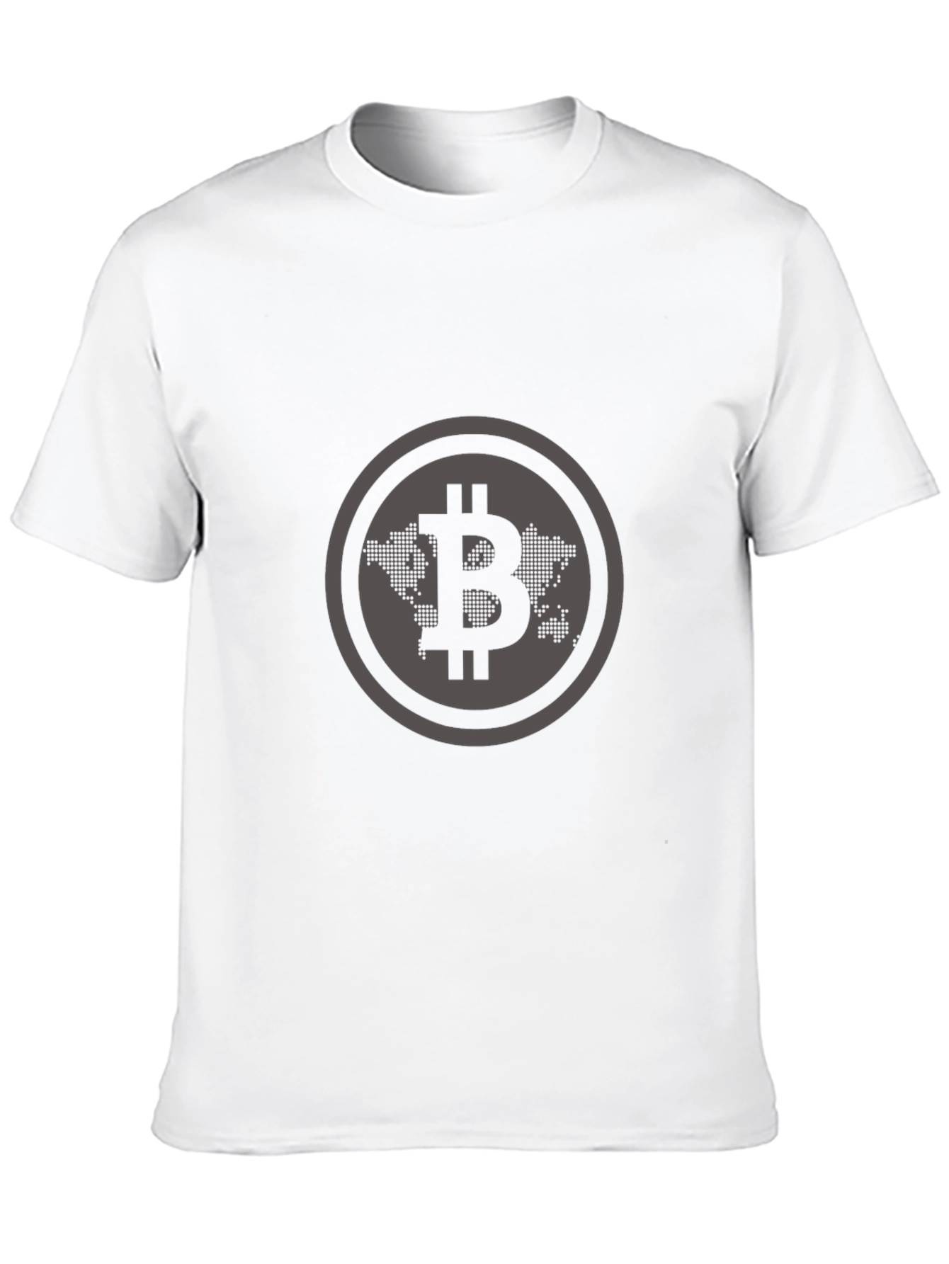 Bitcoin World Map Graphic T-Shirt