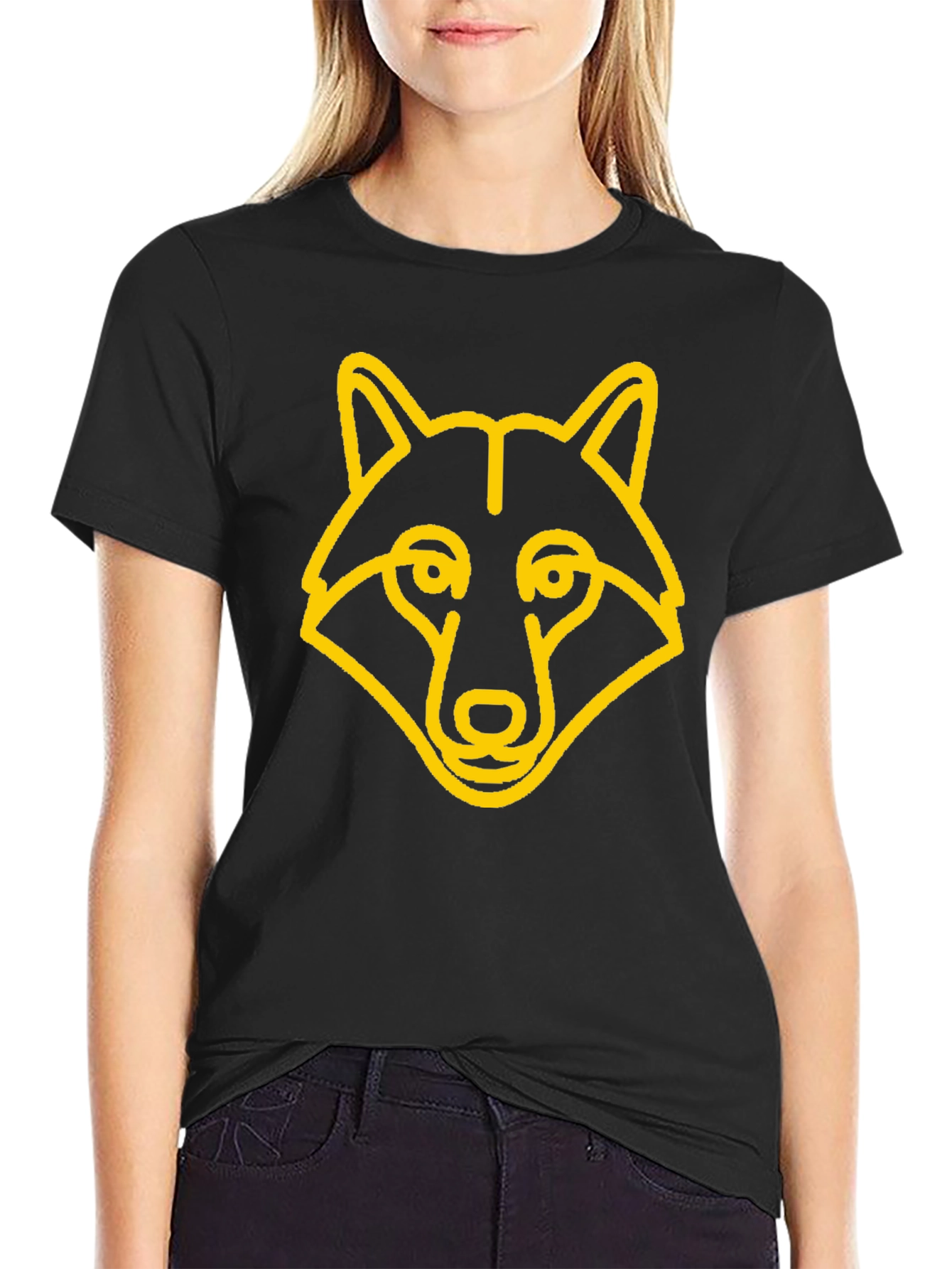 Wolf Graphic Tee - Modern Minimalist Design