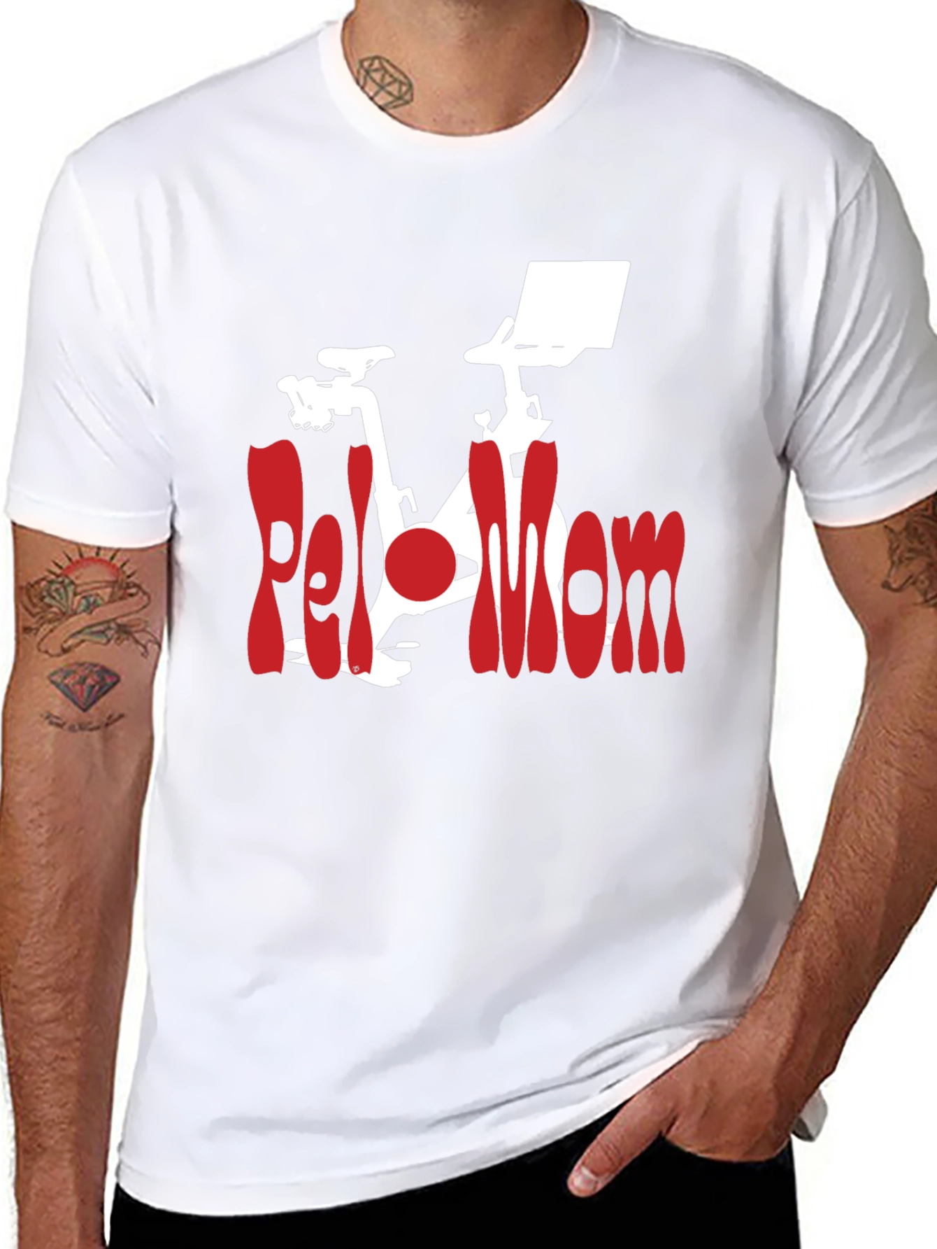 Peloton Mom Black Graphic Tee