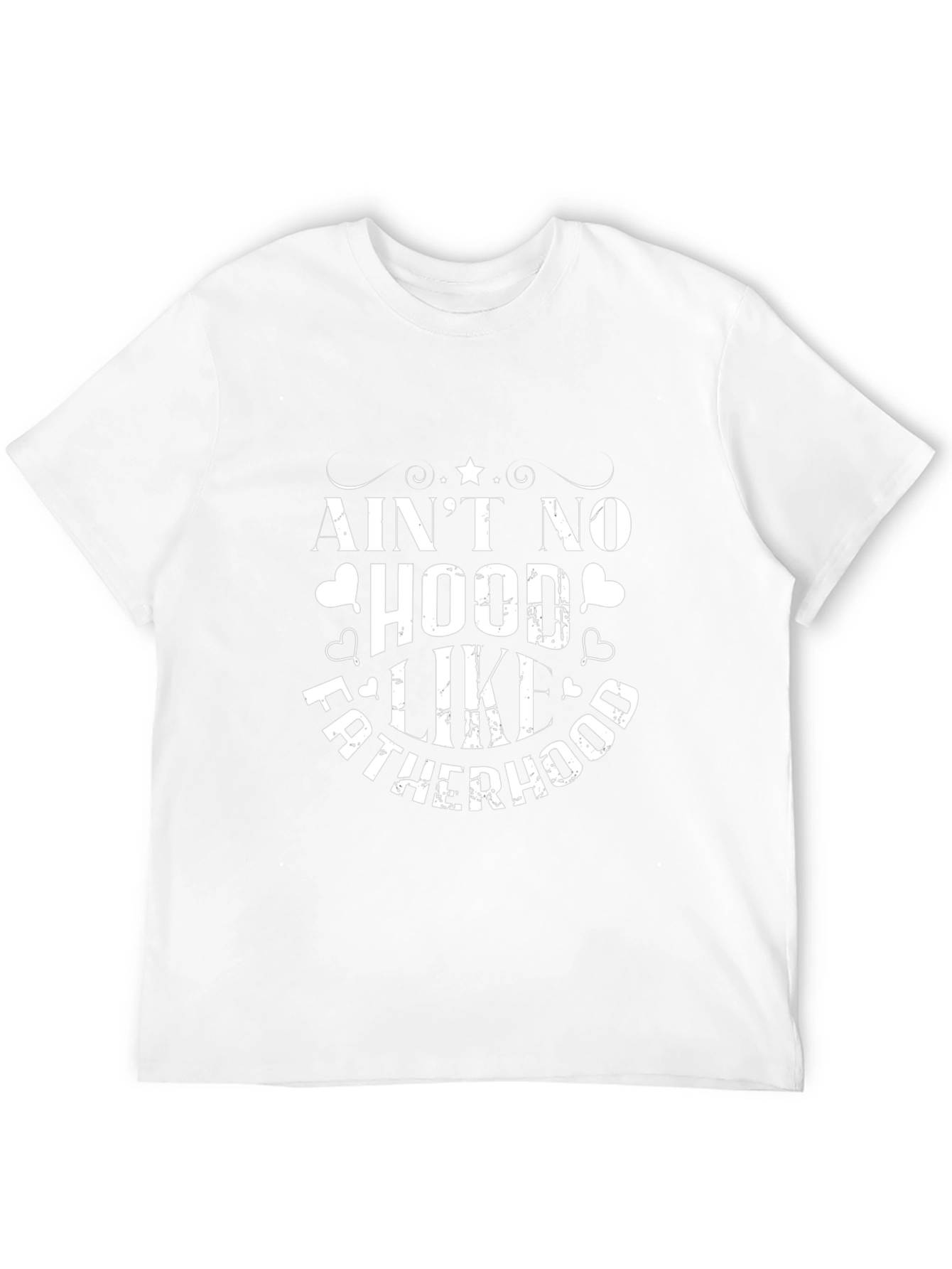 Aint No Hood Like Fatherhood Black Tee
