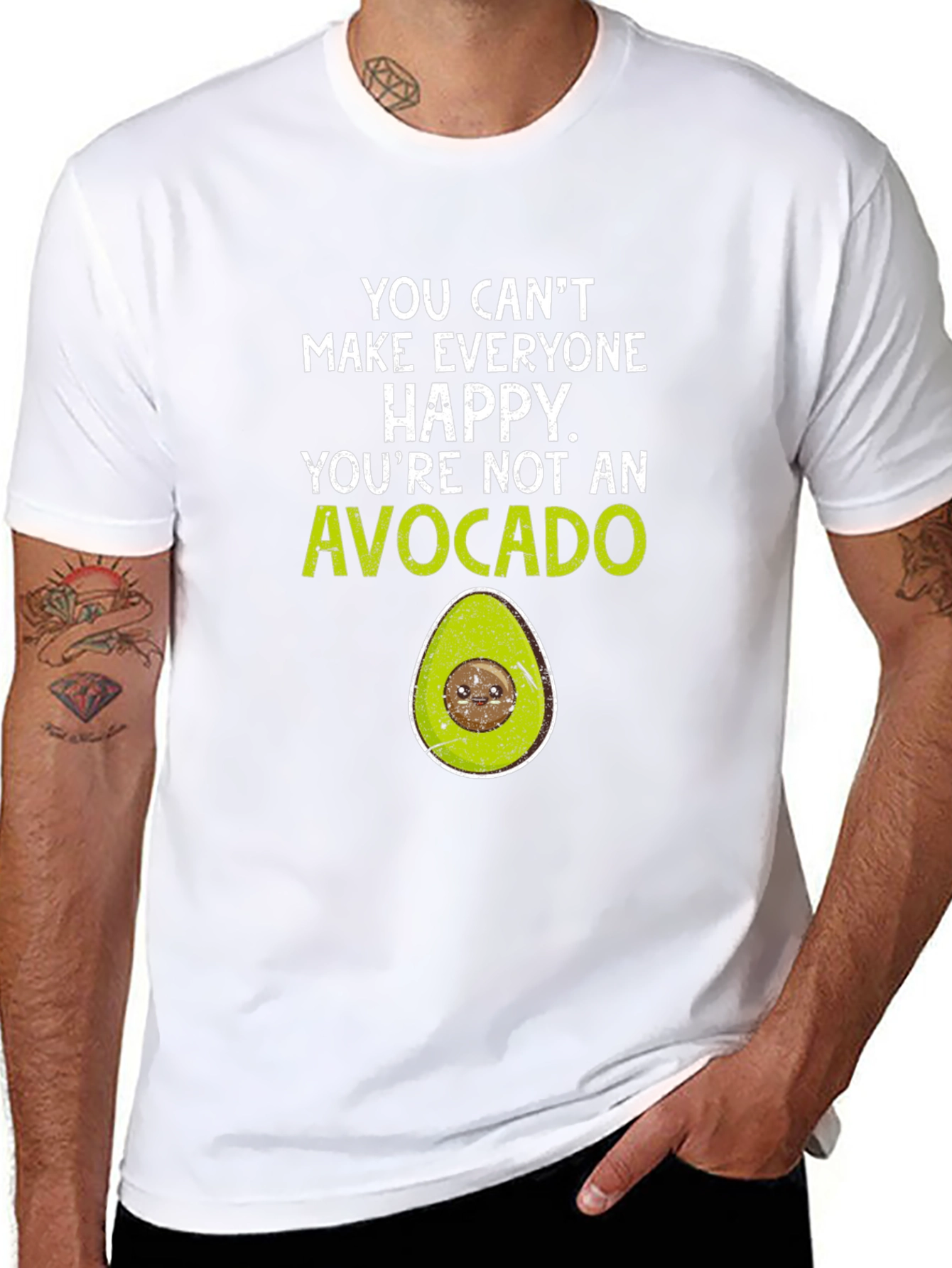 Avocado Graphic T-Shirt - You Cant Make Everyone Happy
