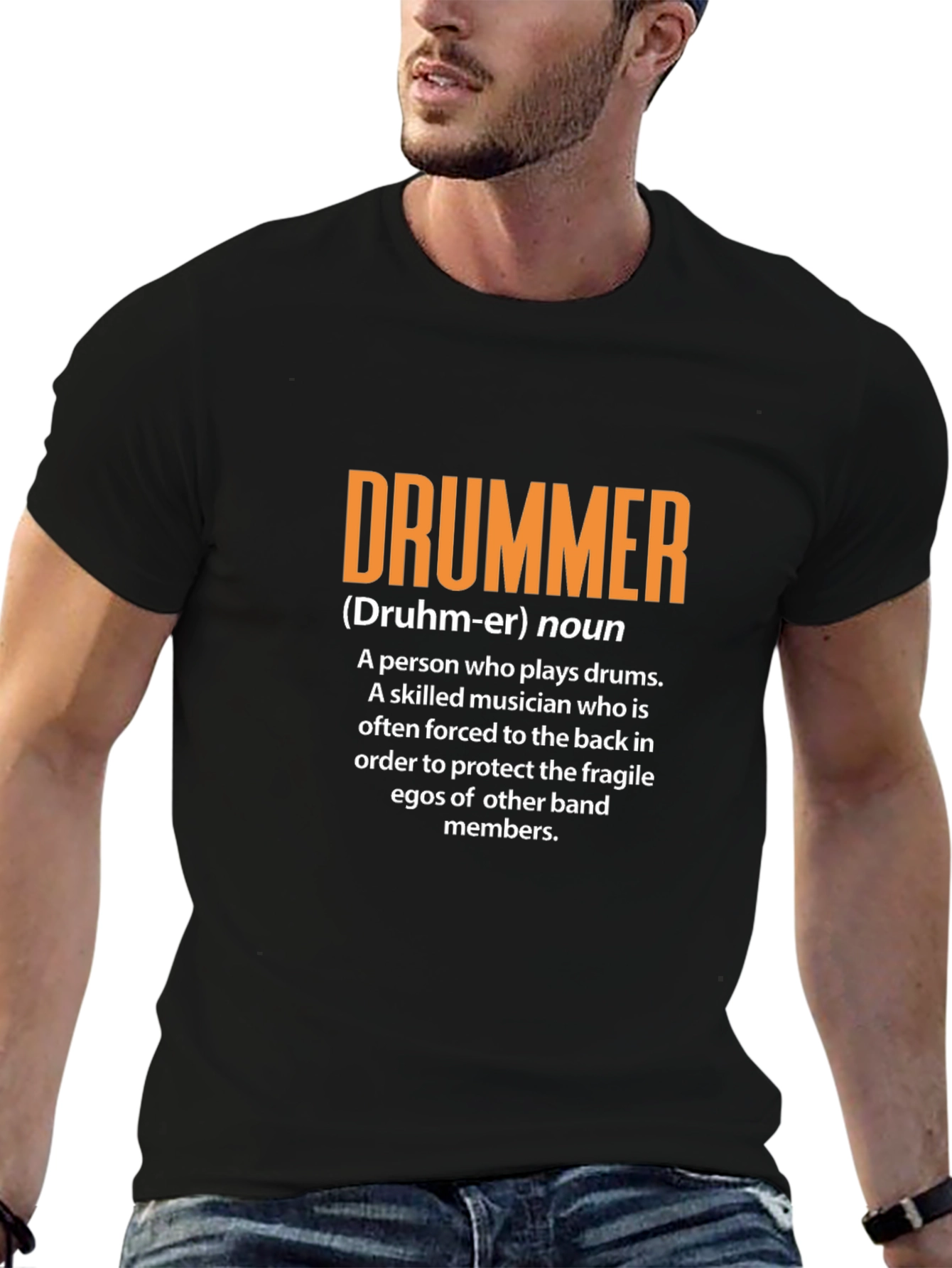 Drummer Definition Graphic Tee - Musician Gift